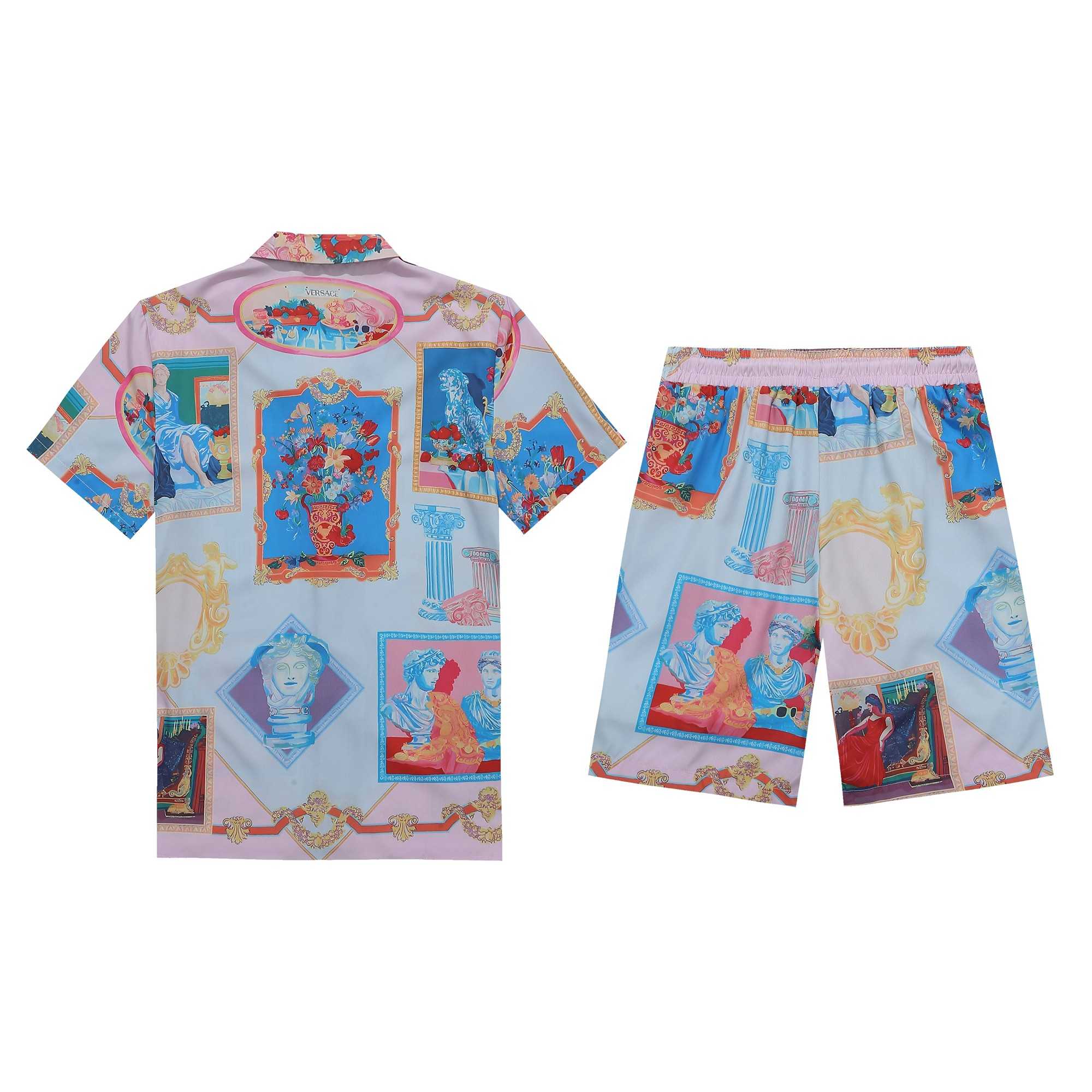 Versace Silk Shirt And Short - DopestKickz