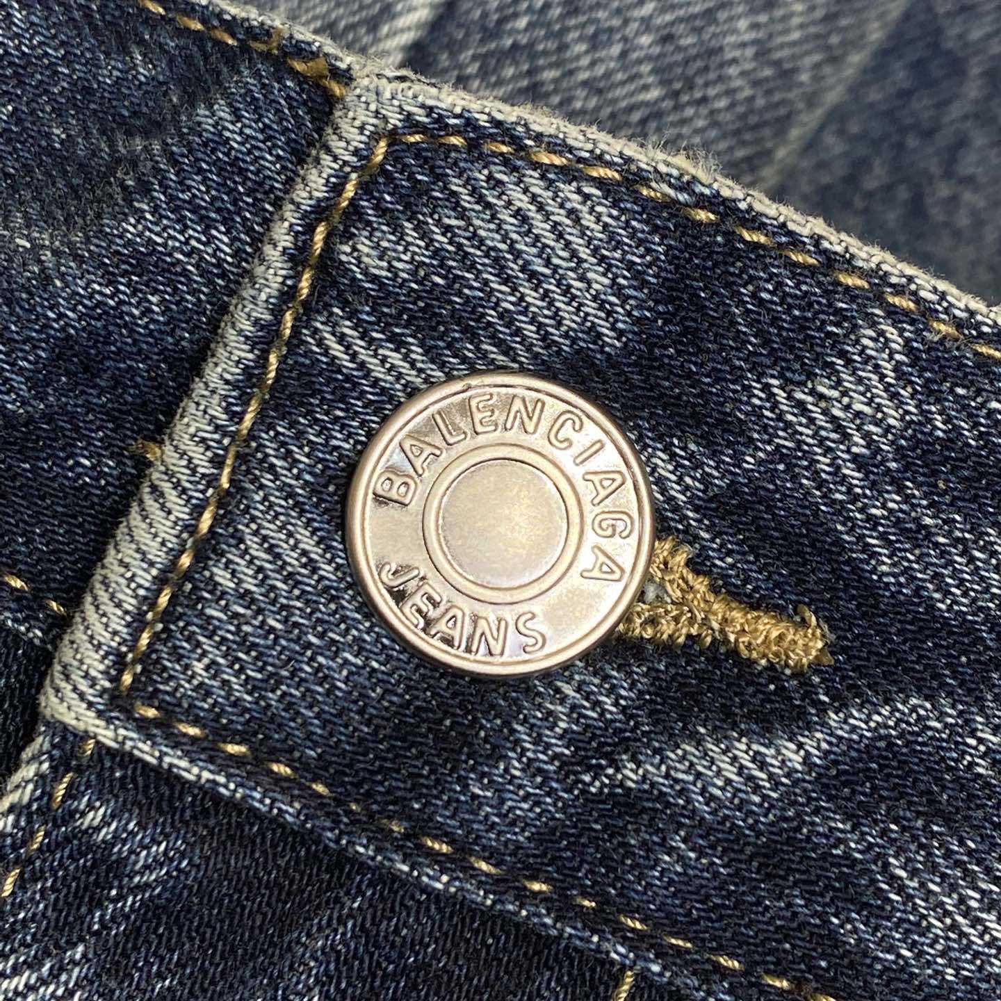 Balenciaga Flared Cargo Pants In Dark Blue - DopestKickz