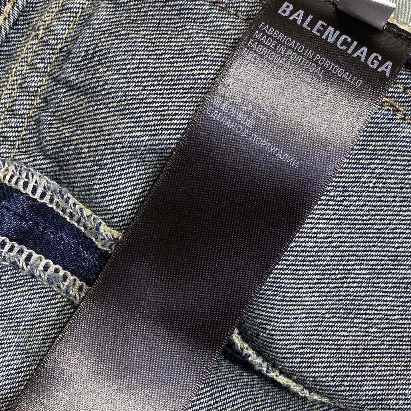 Balenciaga Flared Cargo Pants In Dark Blue - DopestKickz