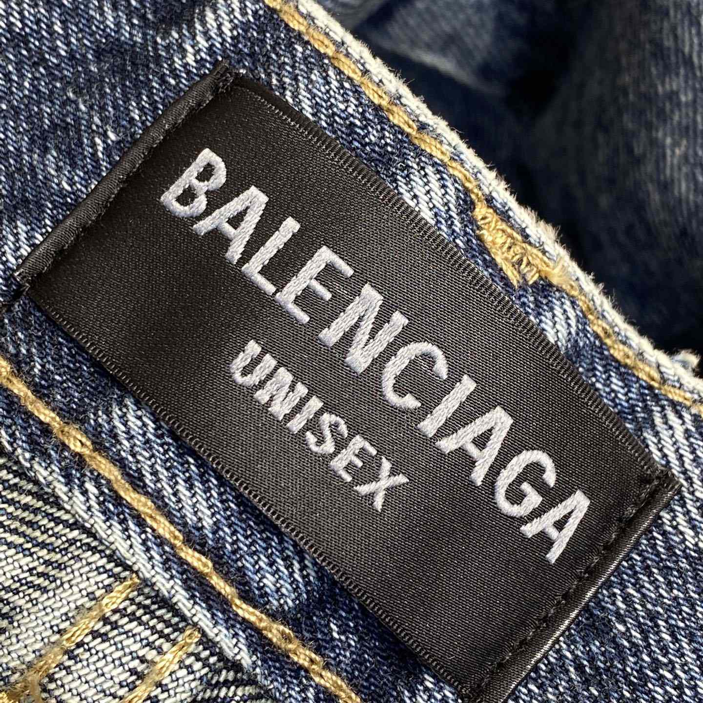 Balenciaga Flared Cargo Pants In Dark Blue - DopestKickz
