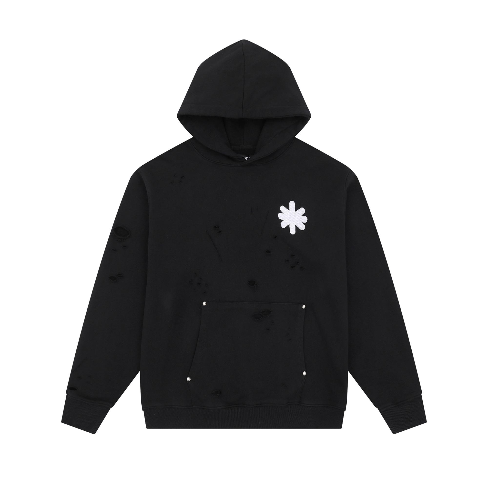 LostShdws OG Logo Hoodie Heather Black - DopestKickz