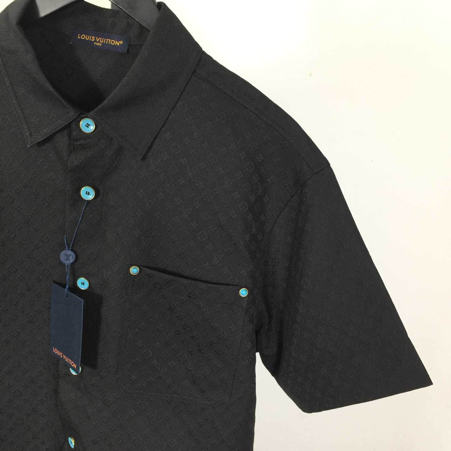 Louis Vuitton Monogram Short-Sleeved Cotton Shirt   - DopestKickz