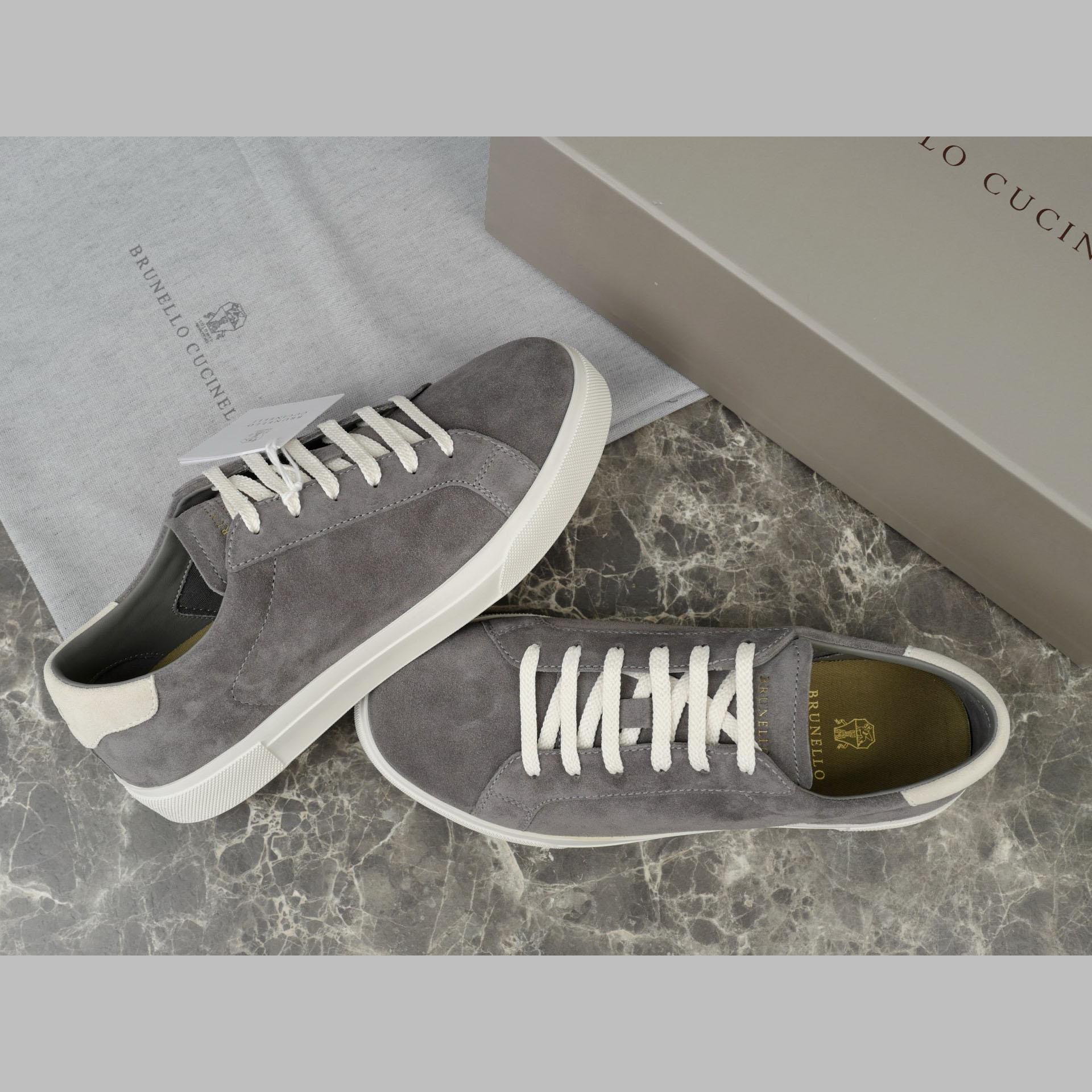 Brunello Cucinelli Suede Sneakers - DopestKickz