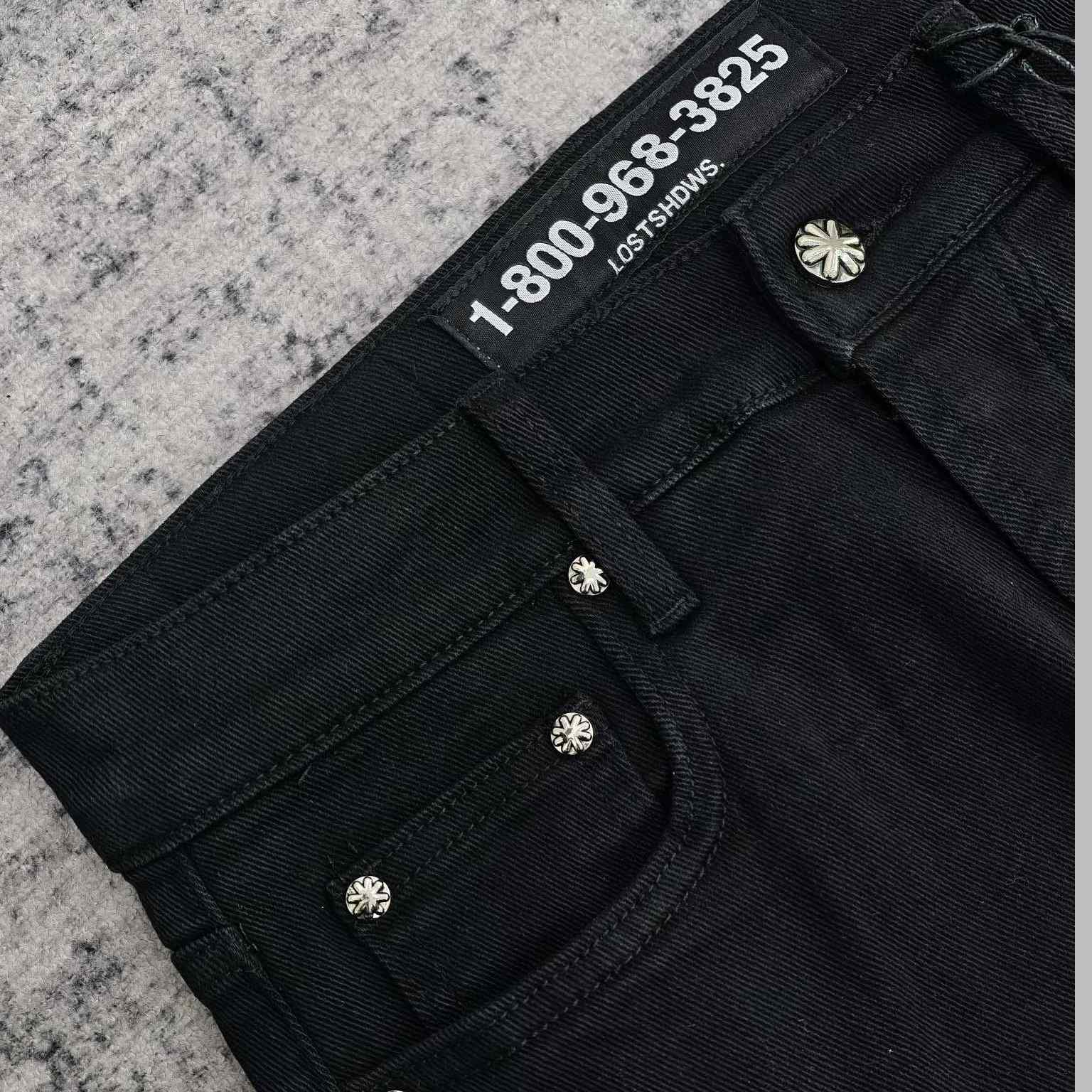 Lost Shadows Black Waxed Denim   707 - DopestKickz