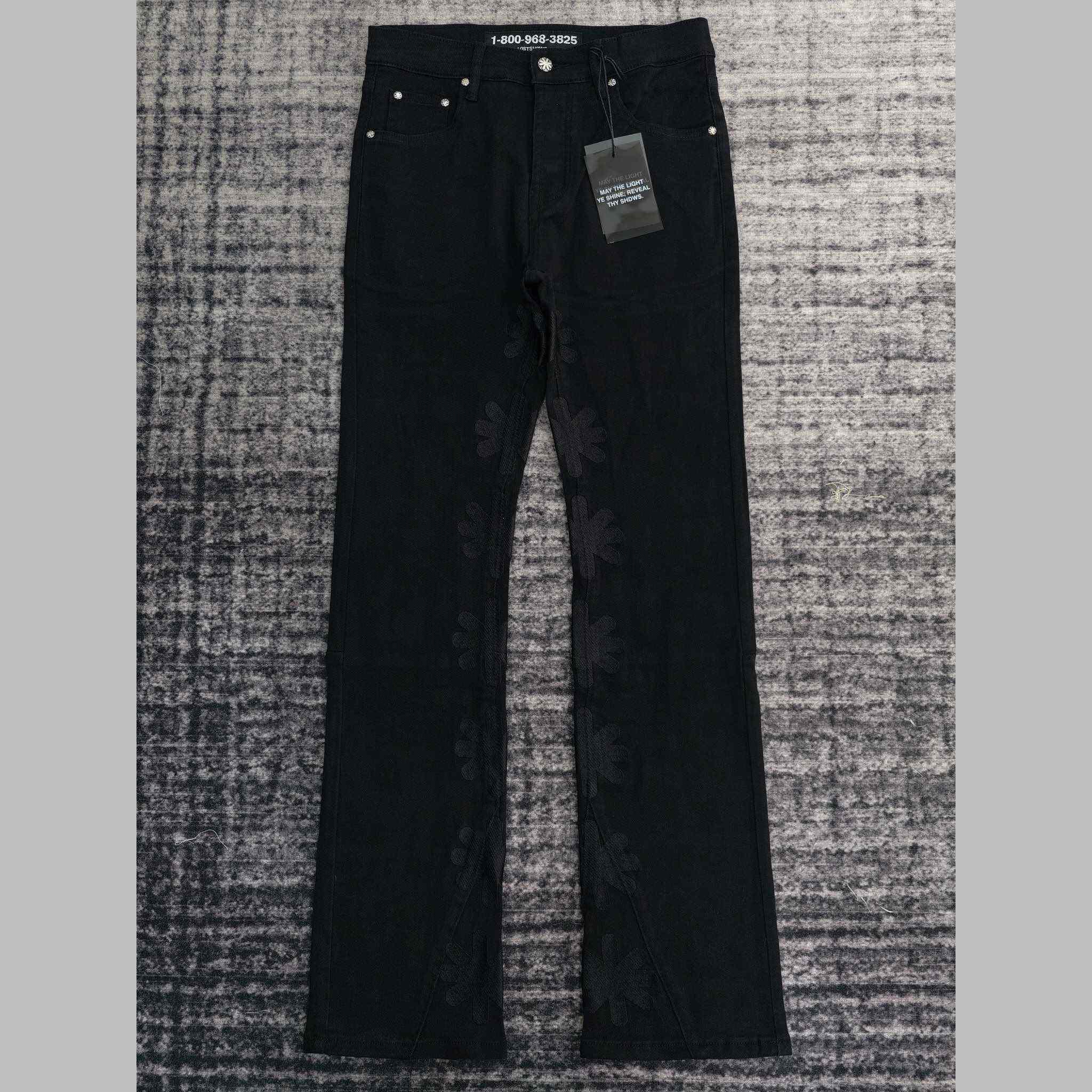 Lost Shadows Black Waxed Denim   707 - DopestKickz