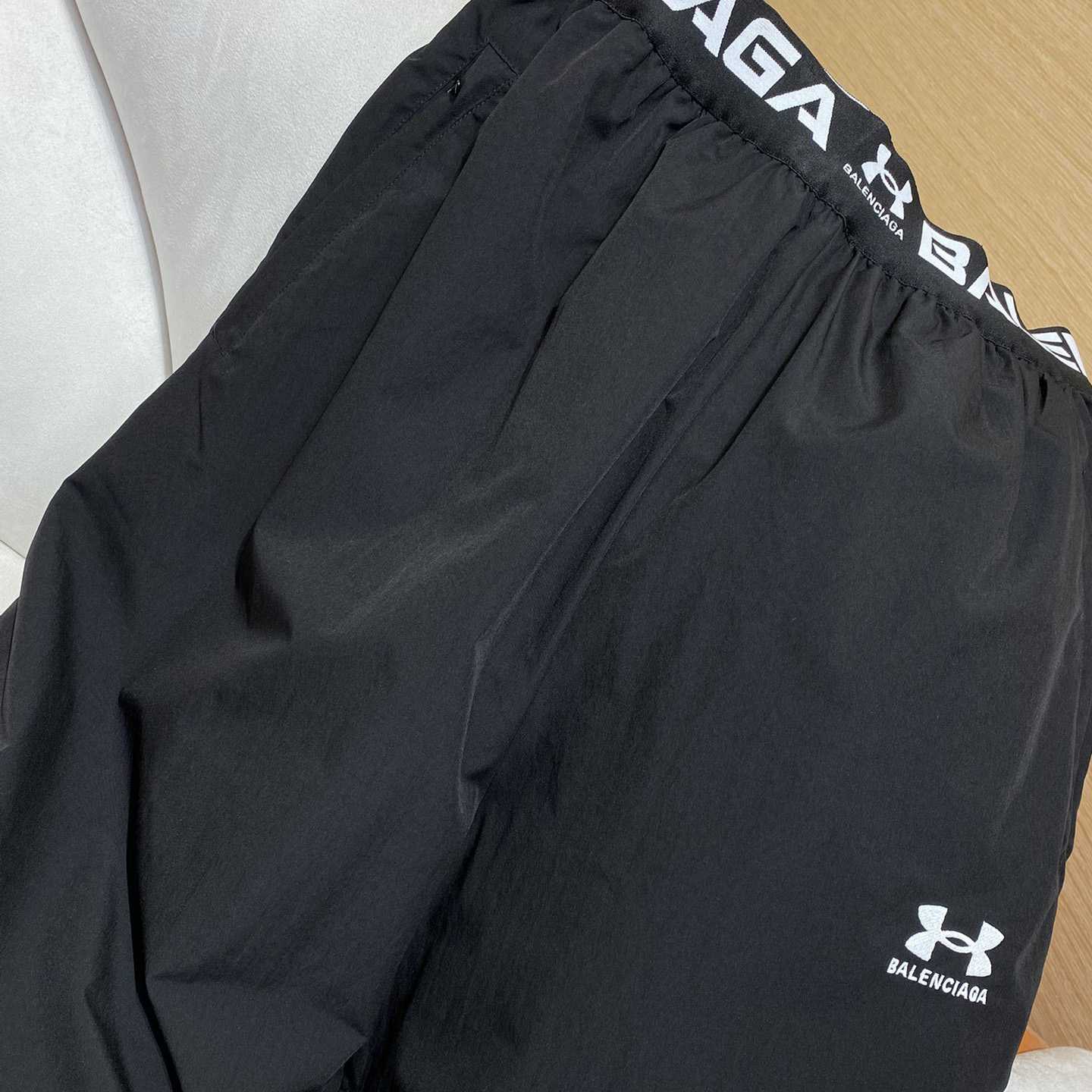 Balenciaga Men's Under Armour® Reversible Layered Tracksuit Pants In Black - DopestKickz