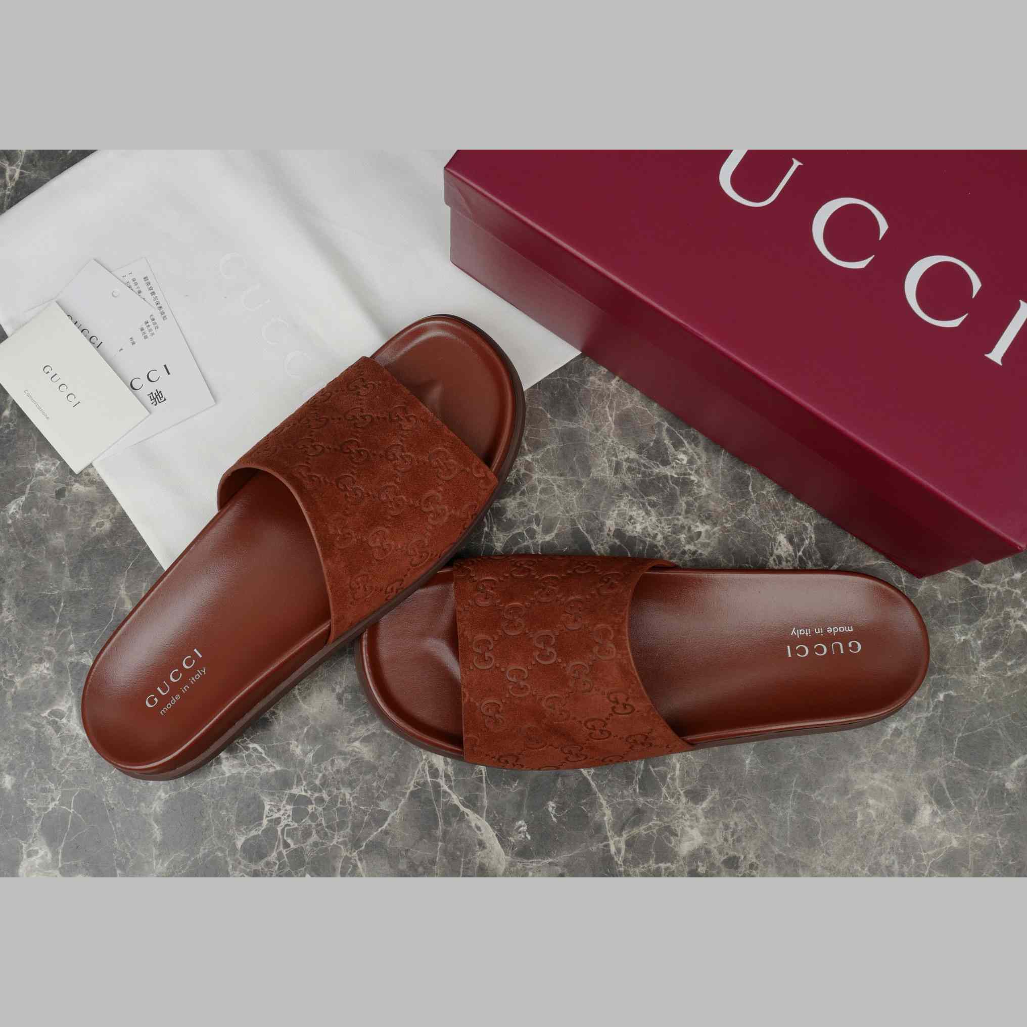 Gucci Men's Slide Sandal - DopestKickz