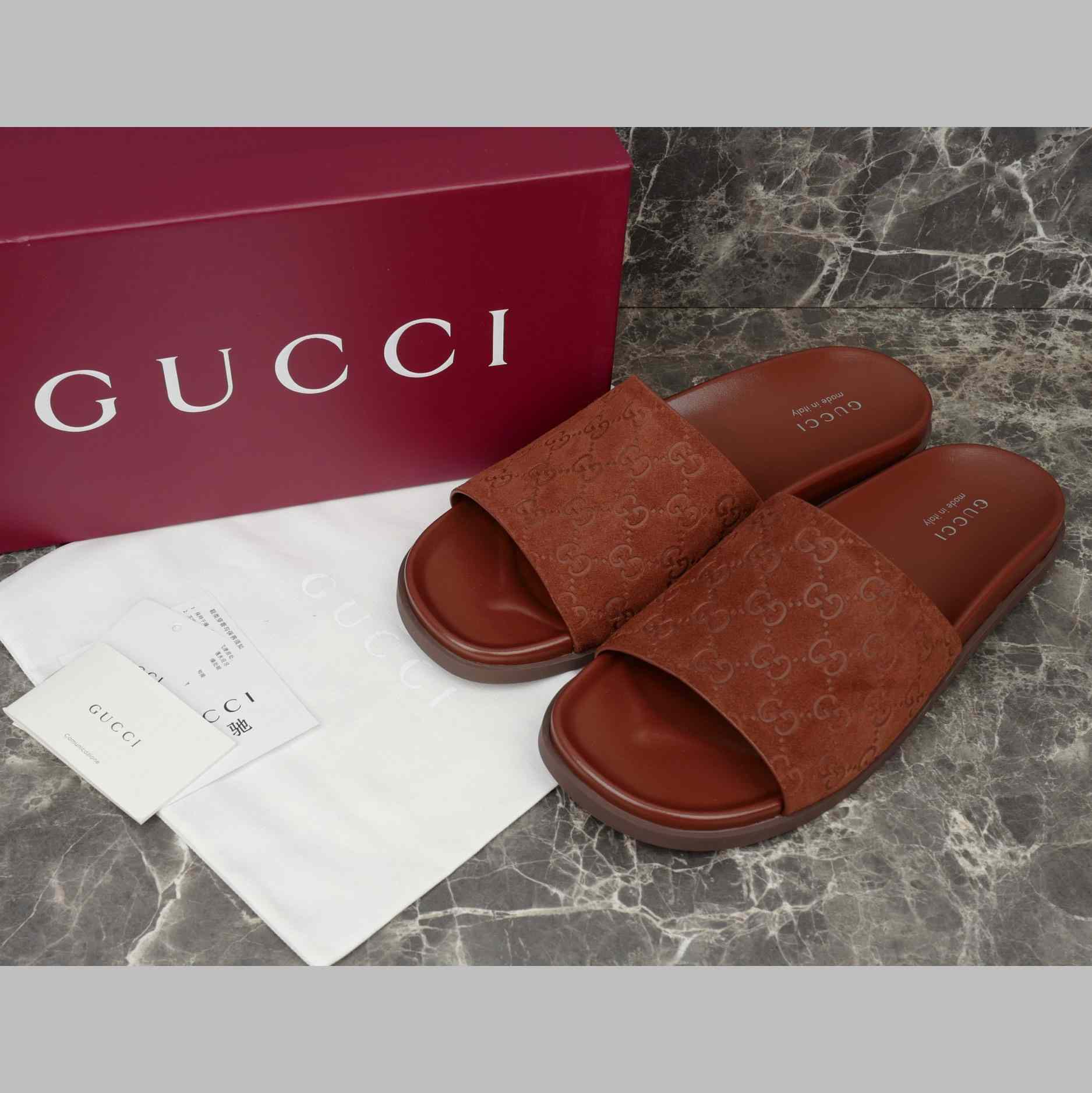 Gucci Men's Slide Sandal - DopestKickz
