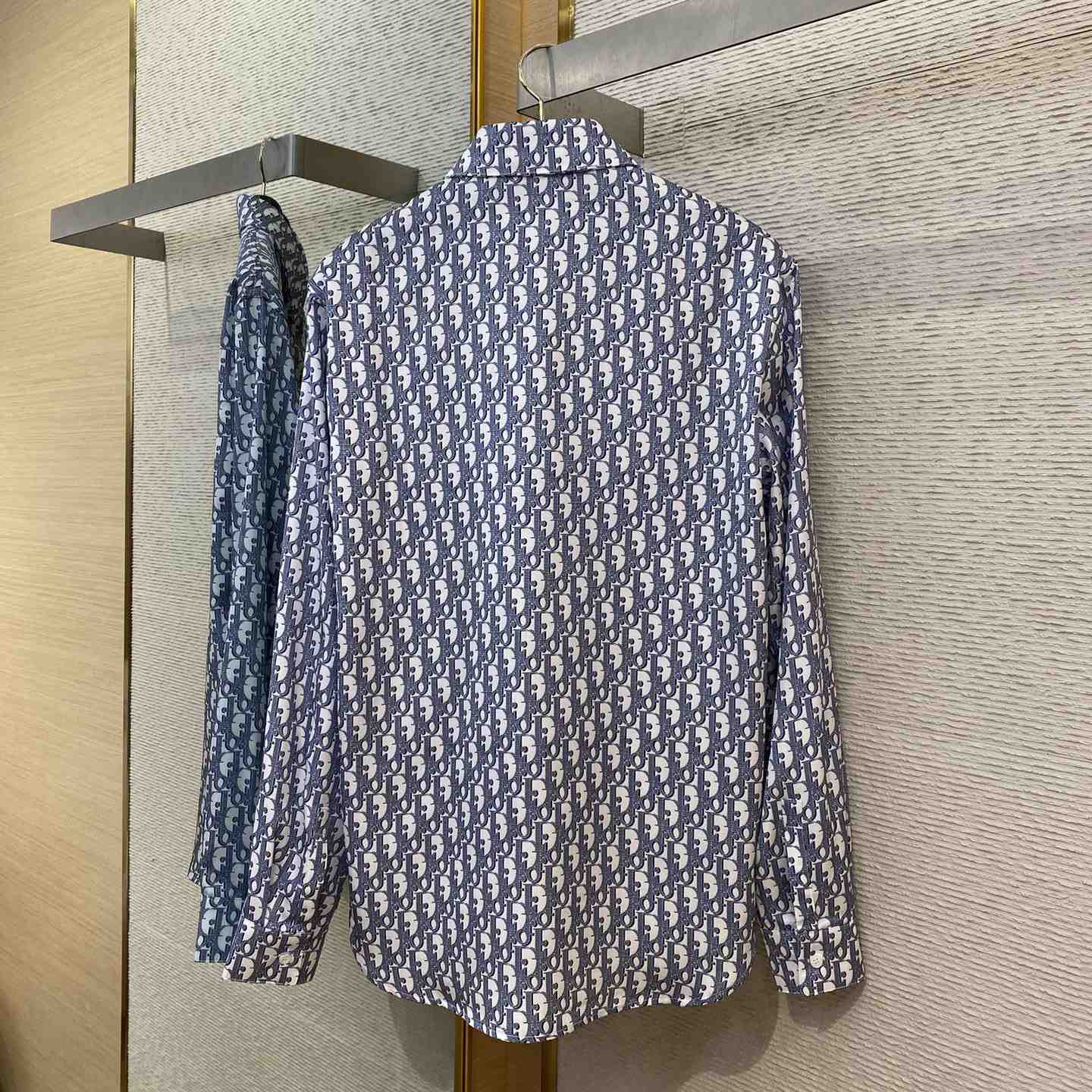 Dior Dior Oblique Long-Sleeved Shirt  - DopestKickz