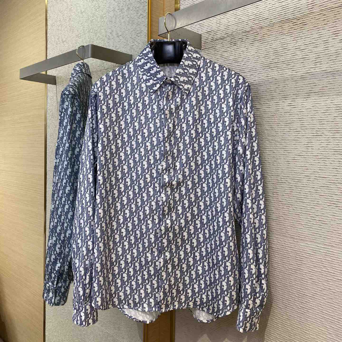 Dior Dior Oblique Long-Sleeved Shirt  - DopestKickz