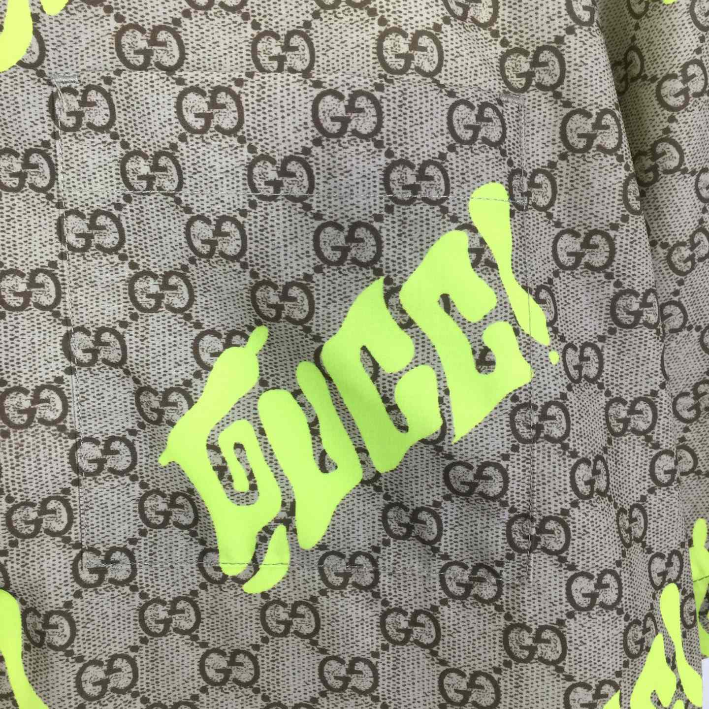 Gucci Printed Cotton Poplin Bowling Shirt - DopestKickz