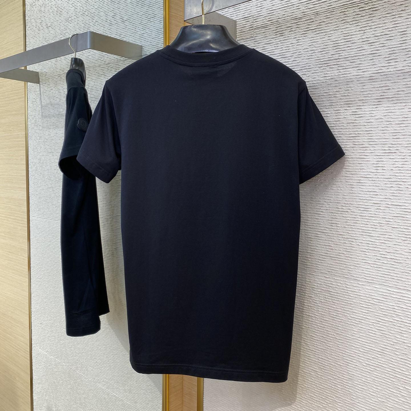 Moncler Blurred Logo Cotton T-shirt - DopestKickz