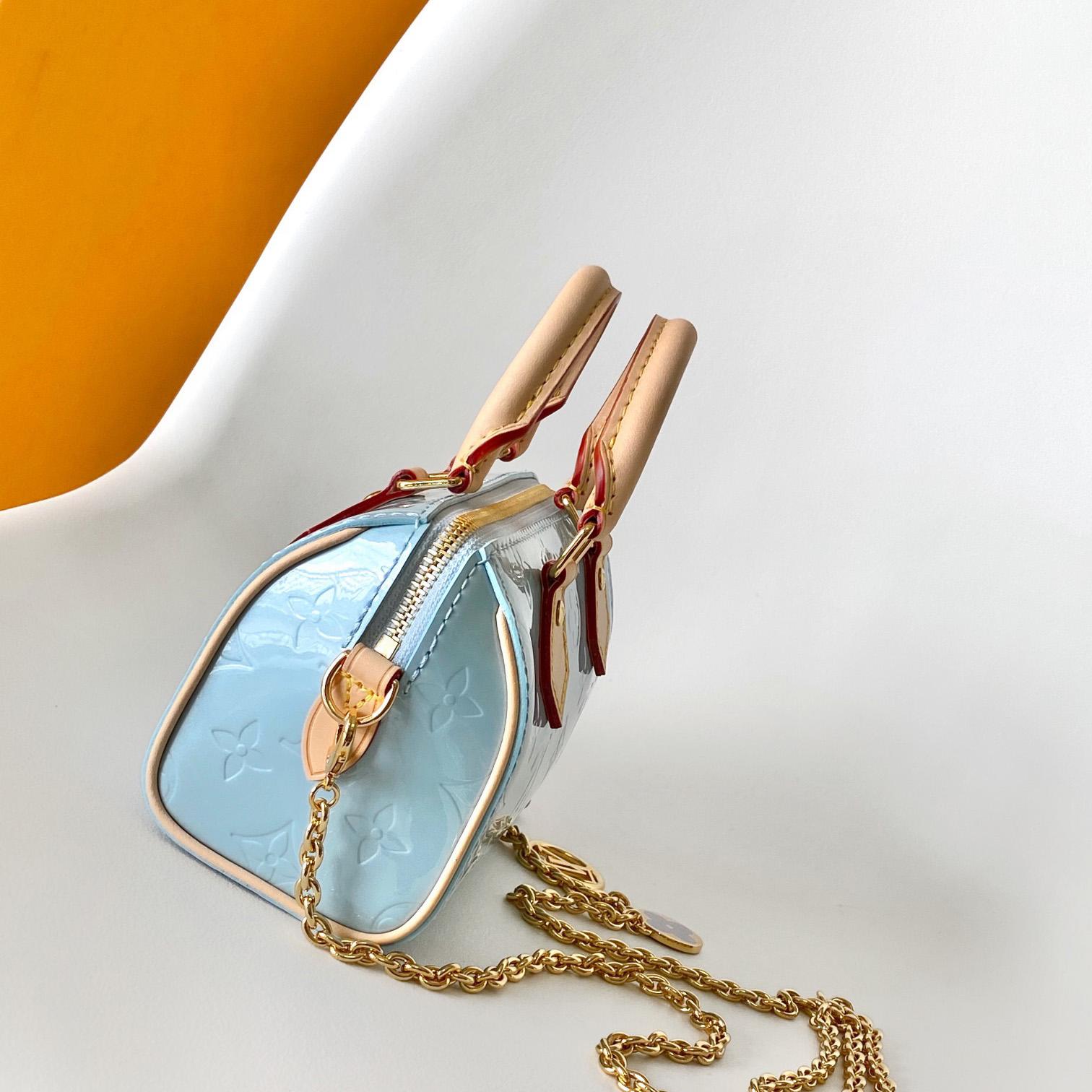 Louis Vuitton Nano Speedy Monogram Vernis Leather  16x10x7.5cm  M83000 - DopestKickz