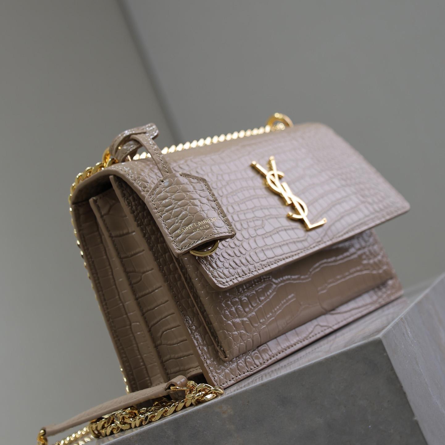 Saint Laurent Women Sunset Medium Leather Shoulder Bag （22x8x16 cm） - DopestKickz