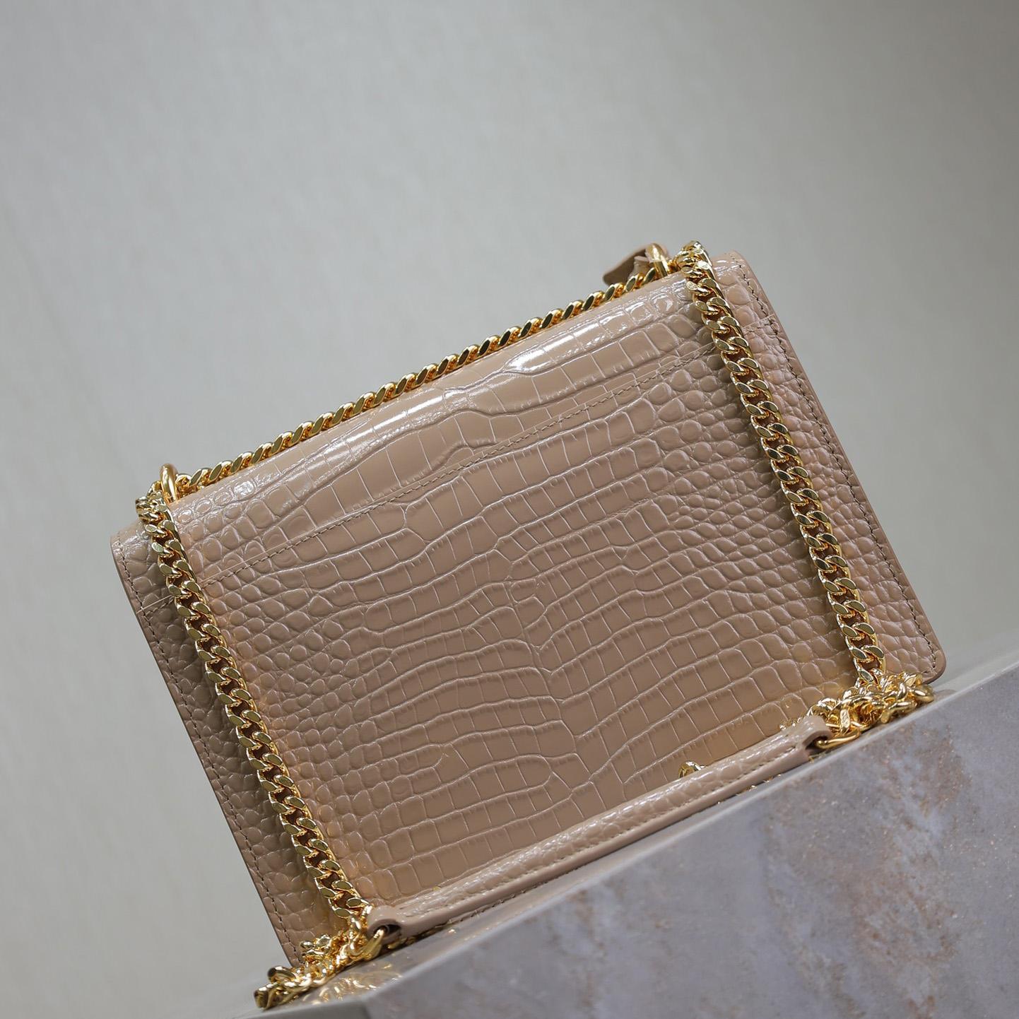 Saint Laurent Women Sunset Medium Leather Shoulder Bag （22x8x16 cm） - DopestKickz