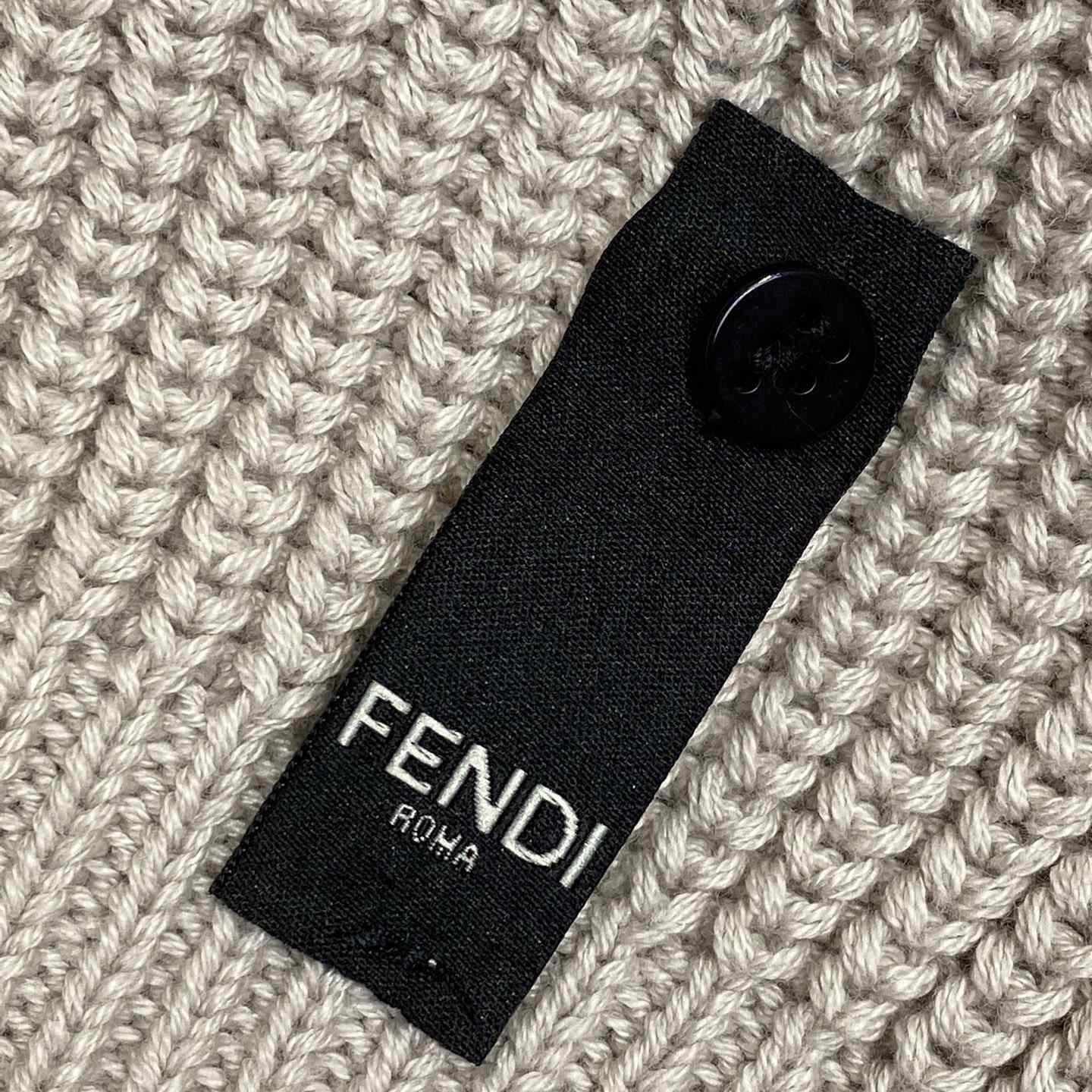 Fendi Yellow And Beige Cotton Jersey Polo Shirt - DopestKickz