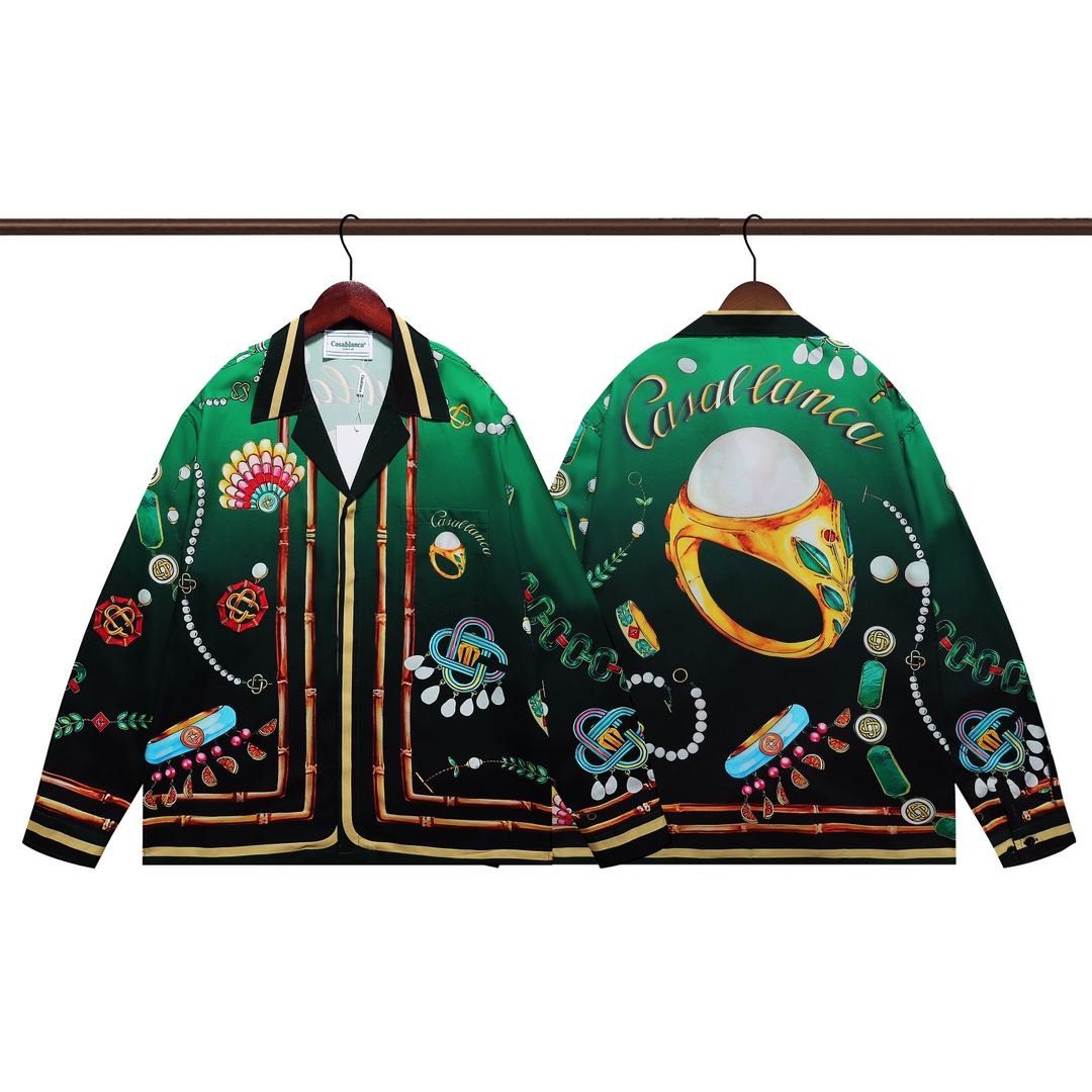 Casablanca La Boite A Bijoux Silk Shirt     - DopestKickz