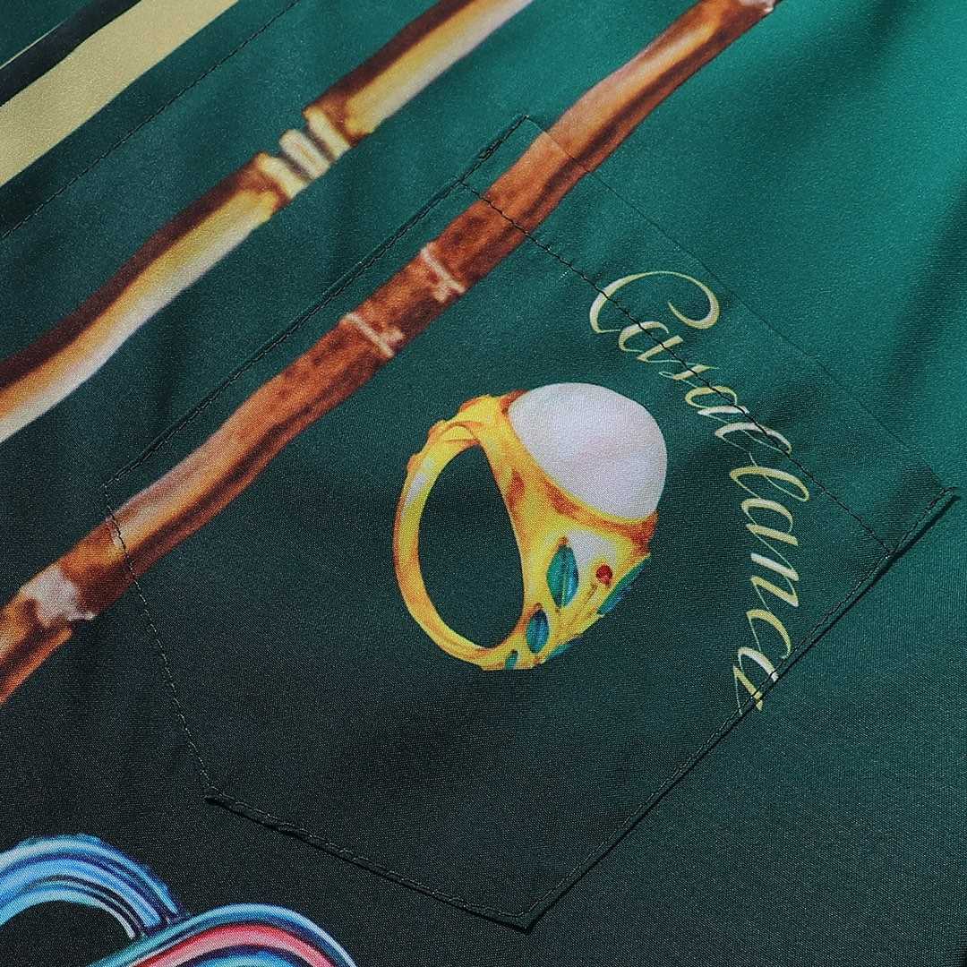 Casablanca La Boite A Bijoux Silk Shirt     - DopestKickz