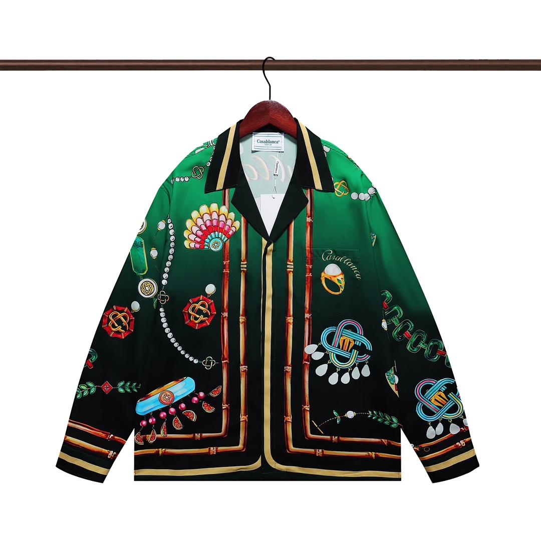 Casablanca La Boite A Bijoux Silk Shirt     - DopestKickz