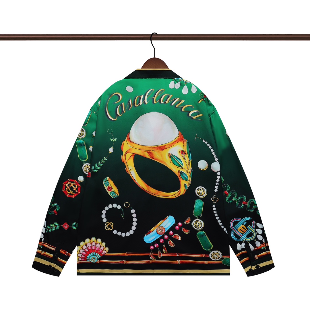 Casablanca La Boite A Bijoux Silk Shirt     - DopestKickz