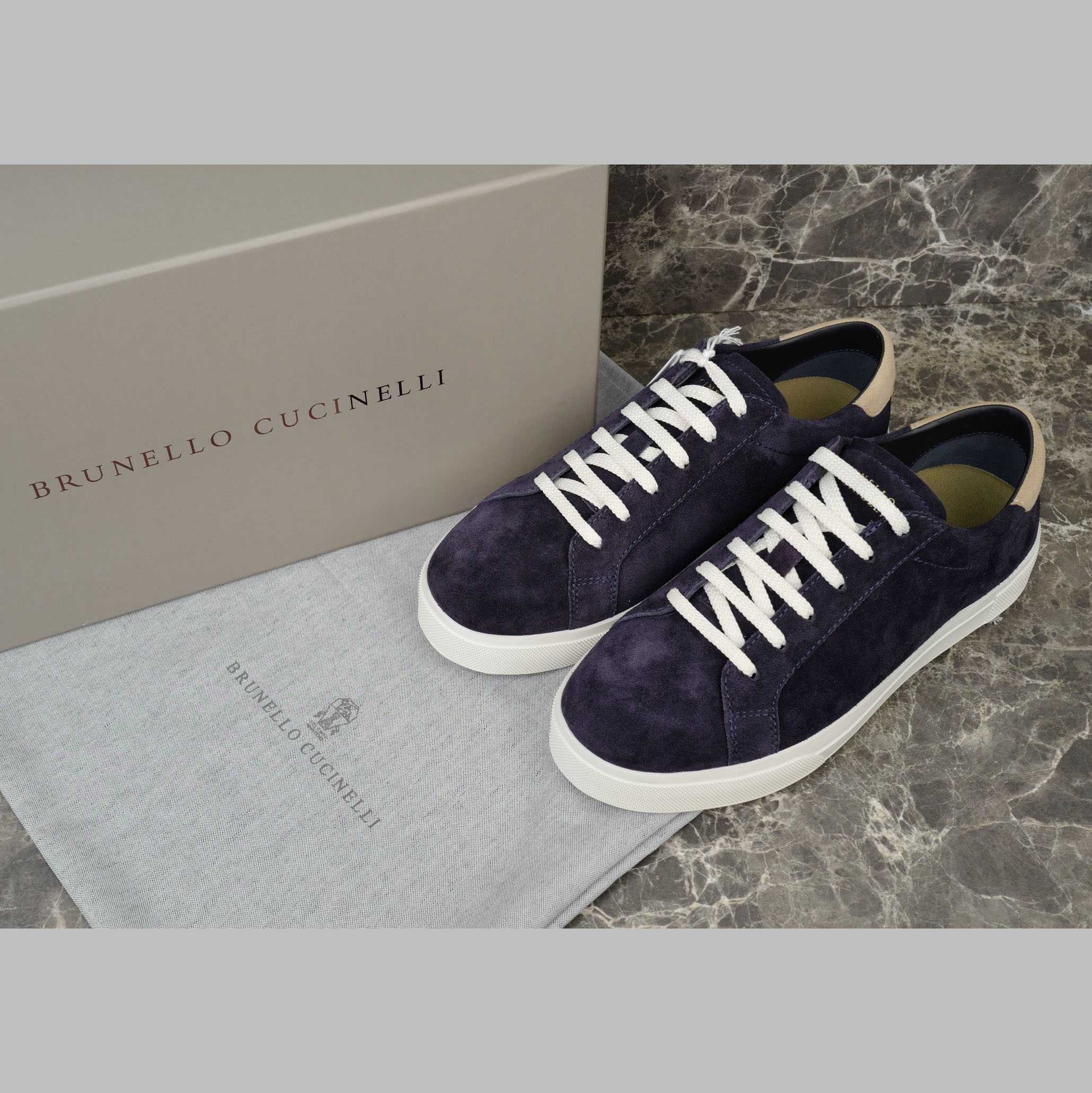 Brunello Cucinelli Suede Sneakers - DopestKickz