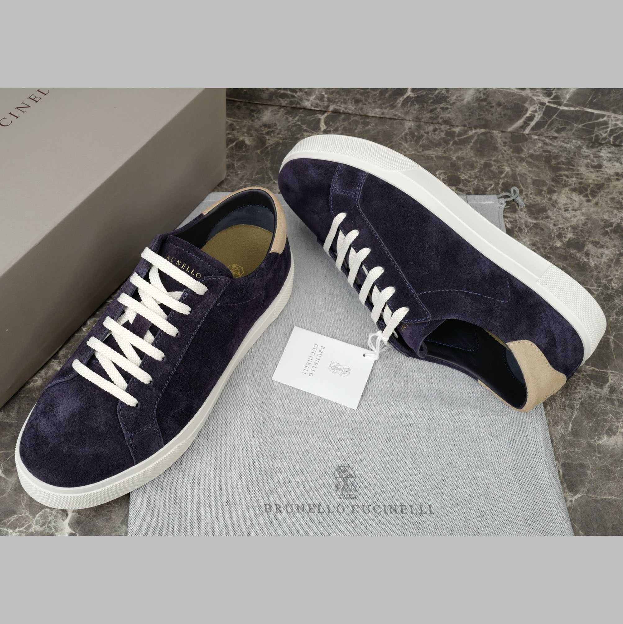 Brunello Cucinelli Suede Sneakers - DopestKickz