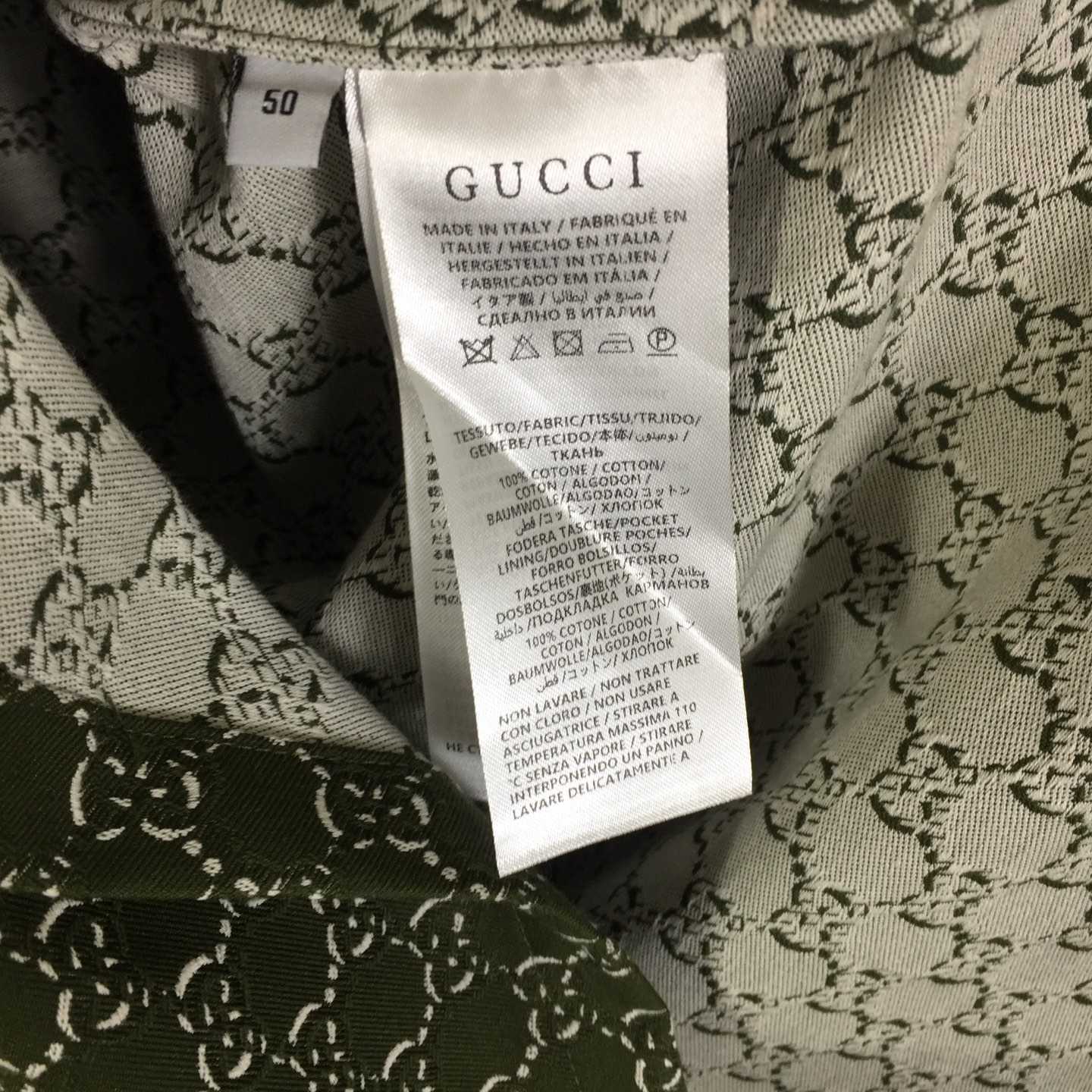 Gucci GG Linen Blend Canvas Shirt - DopestKickz
