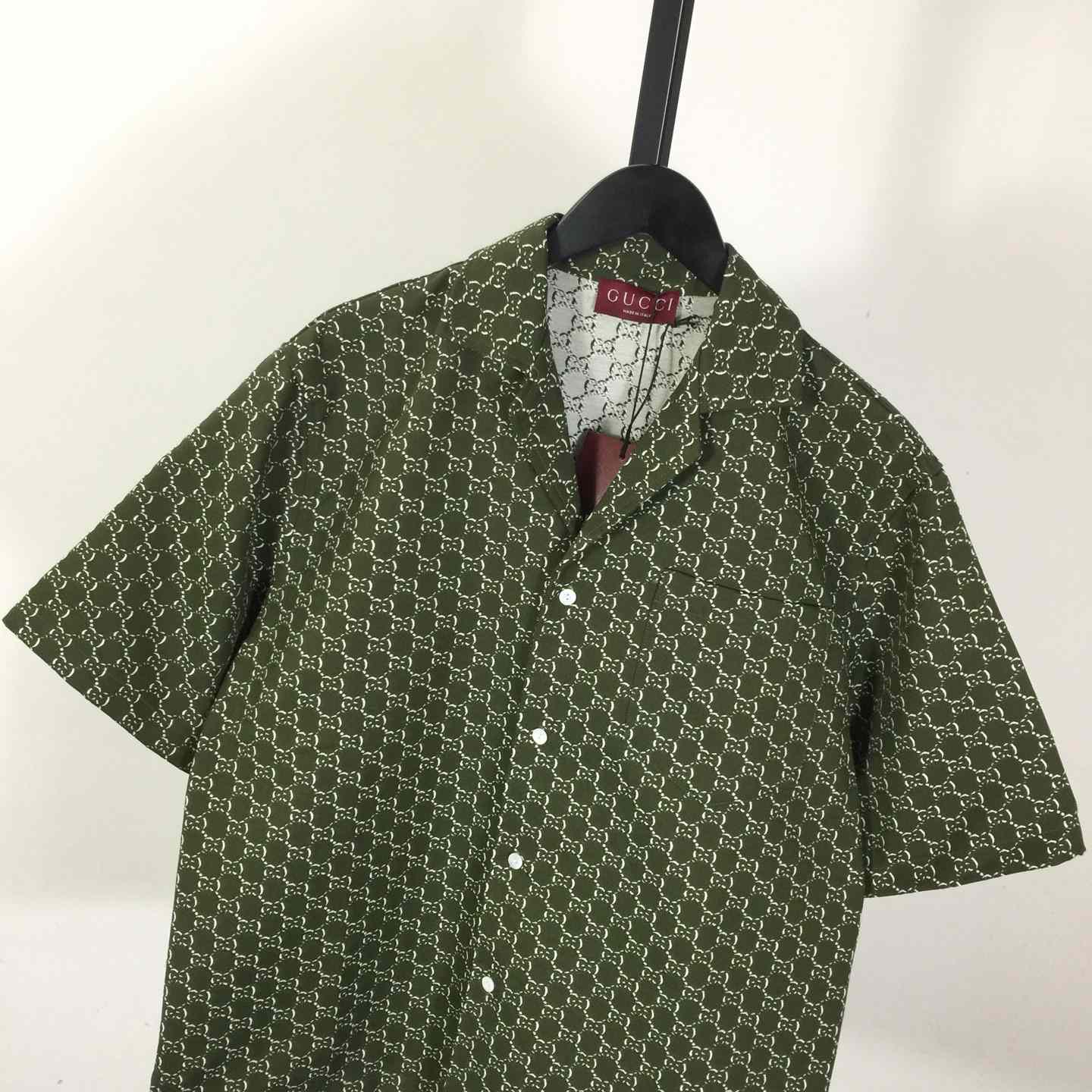 Gucci GG Linen Blend Canvas Shirt - DopestKickz