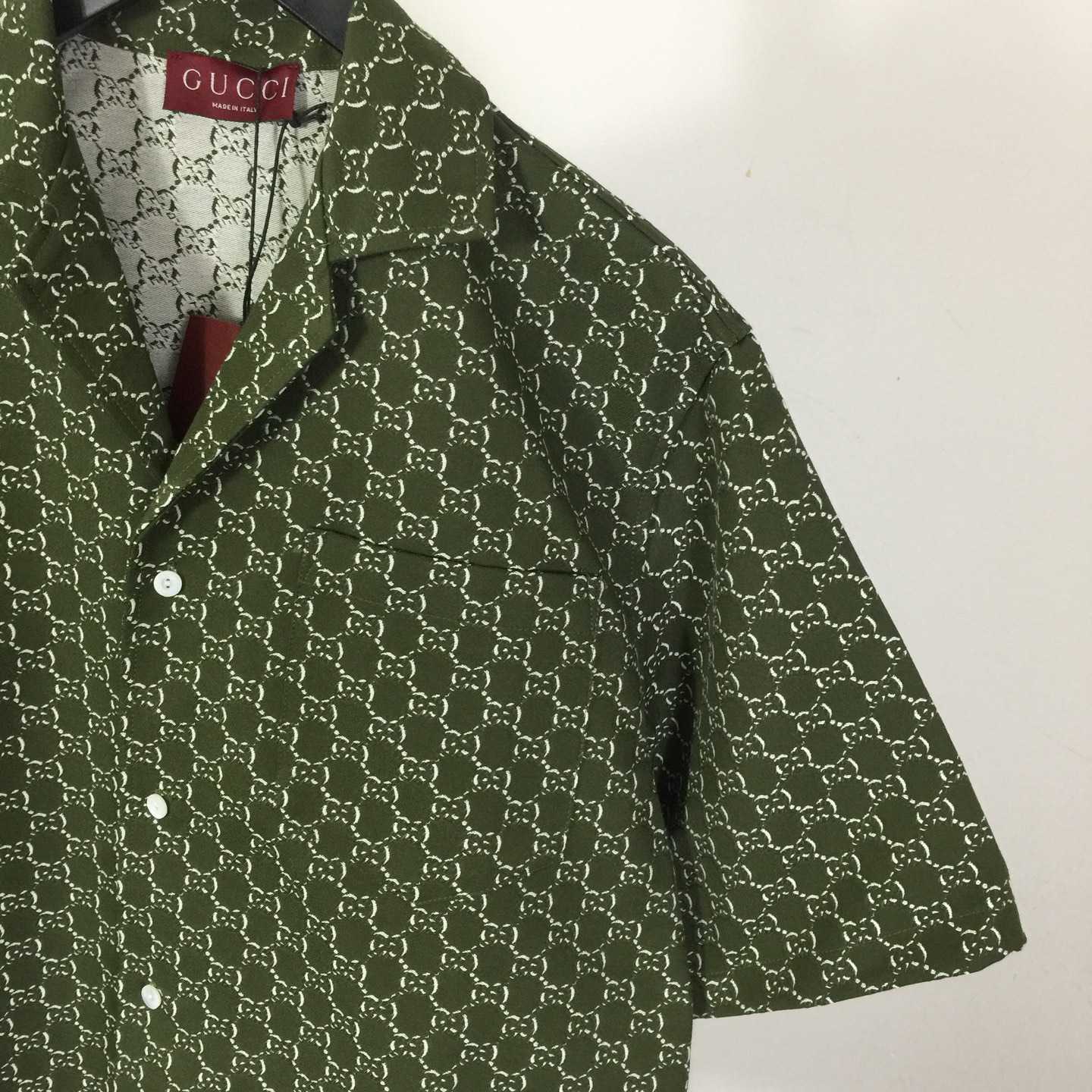 Gucci GG Linen Blend Canvas Shirt - DopestKickz