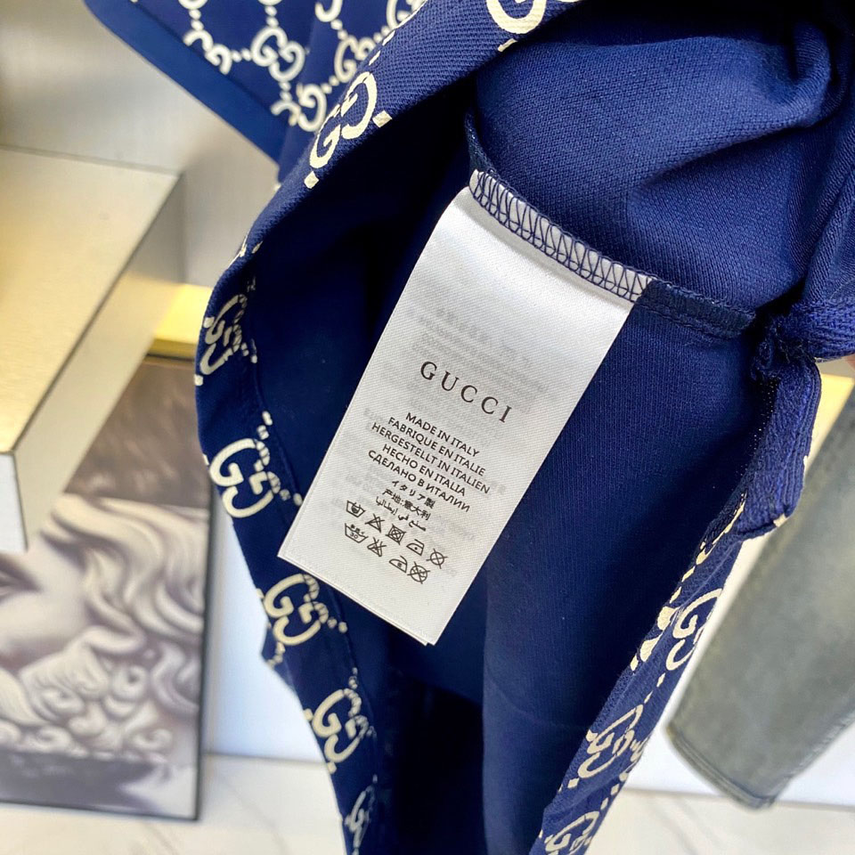 Gucci GG Cotton Jersey Jacquard Polo Shirt - DopestKickz