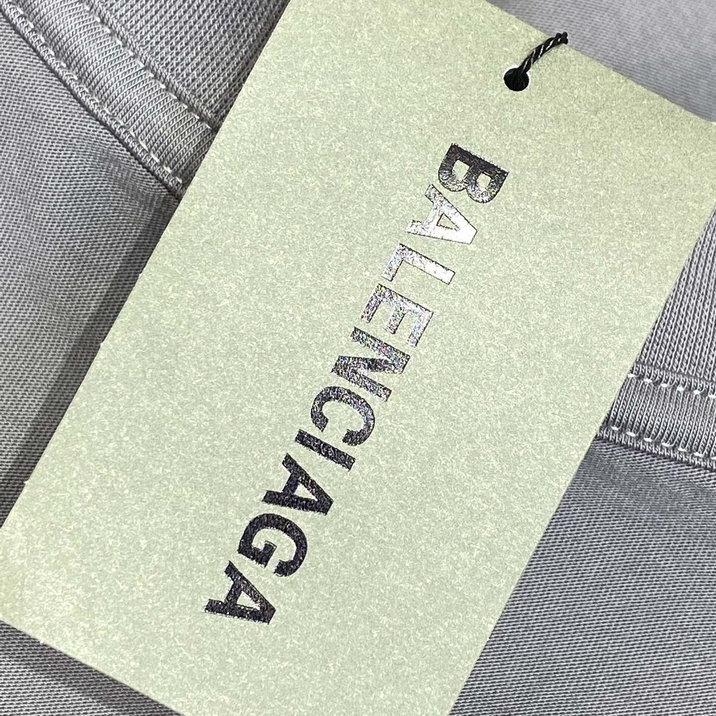 Balenciaga Human Being Shifted T-Shirt In Dark Grey - DopestKickz