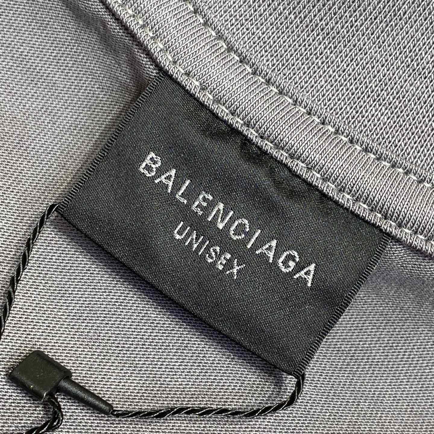 Balenciaga Human Being Shifted T-Shirt In Dark Grey - DopestKickz