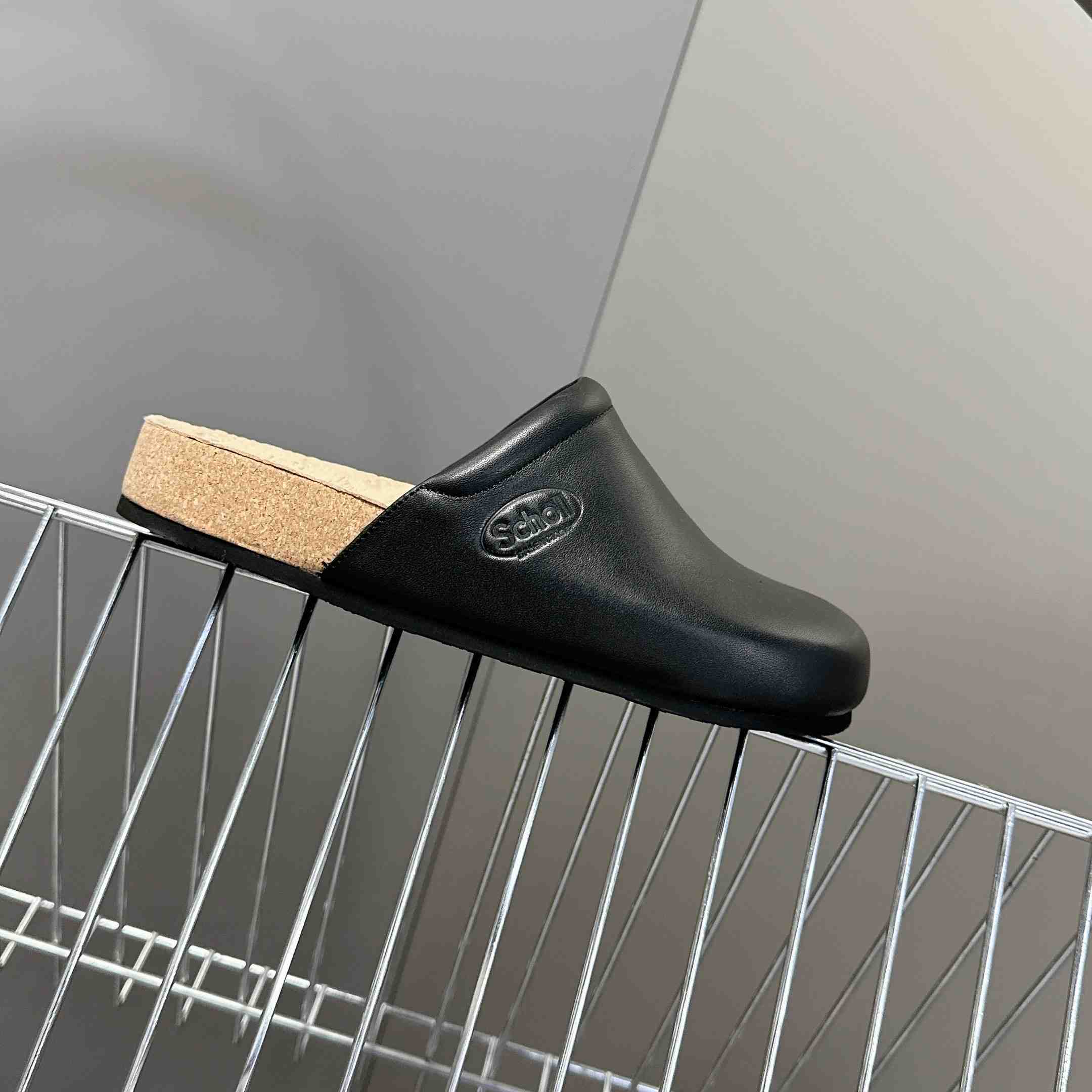 Balenciaga Scholl Flat Mule In Black - DopestKickz