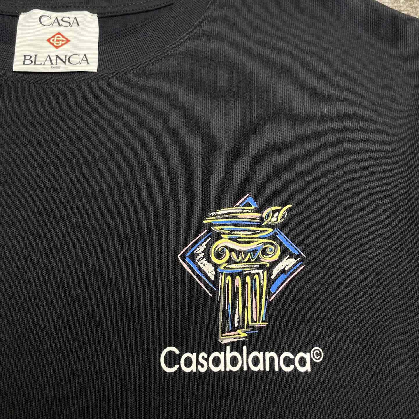 Casablanca Diamond Column Printed T-Shirt   C953 - DopestKickz