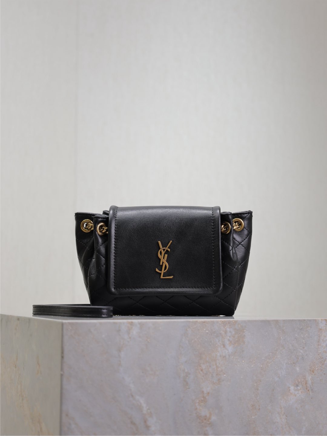 Saint Laurent College Mini In Shiny Leather - DopestKickz