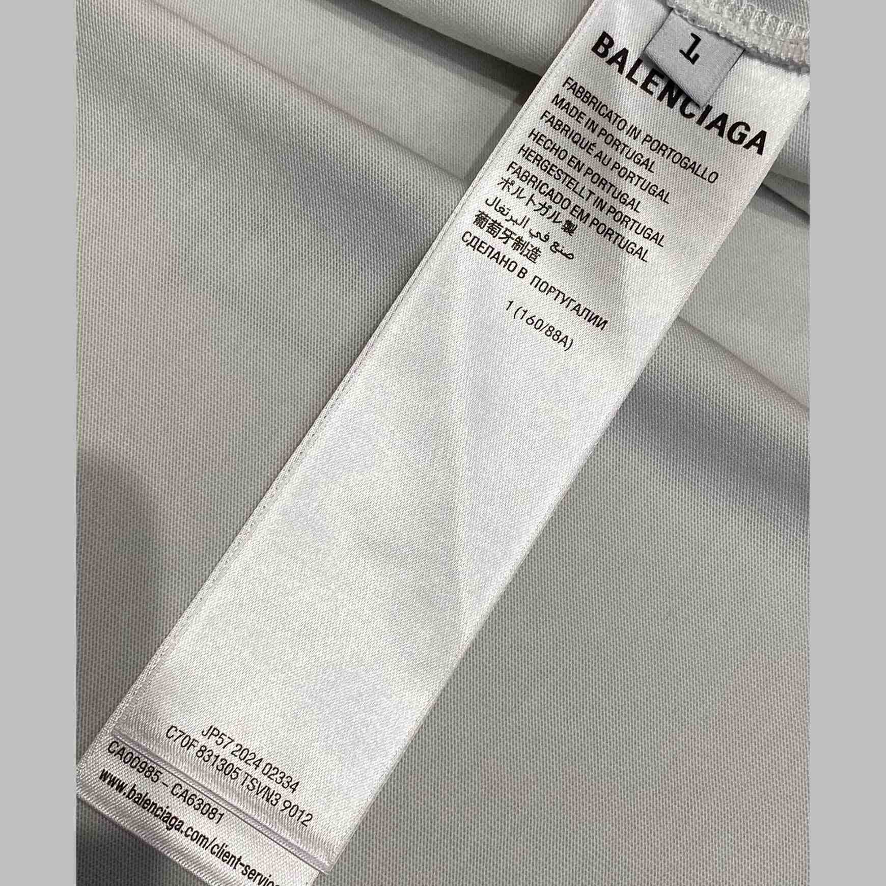 Balenciaga Basketball Sneaker T-Shirt Oversized In Dirty White - DopestKickz