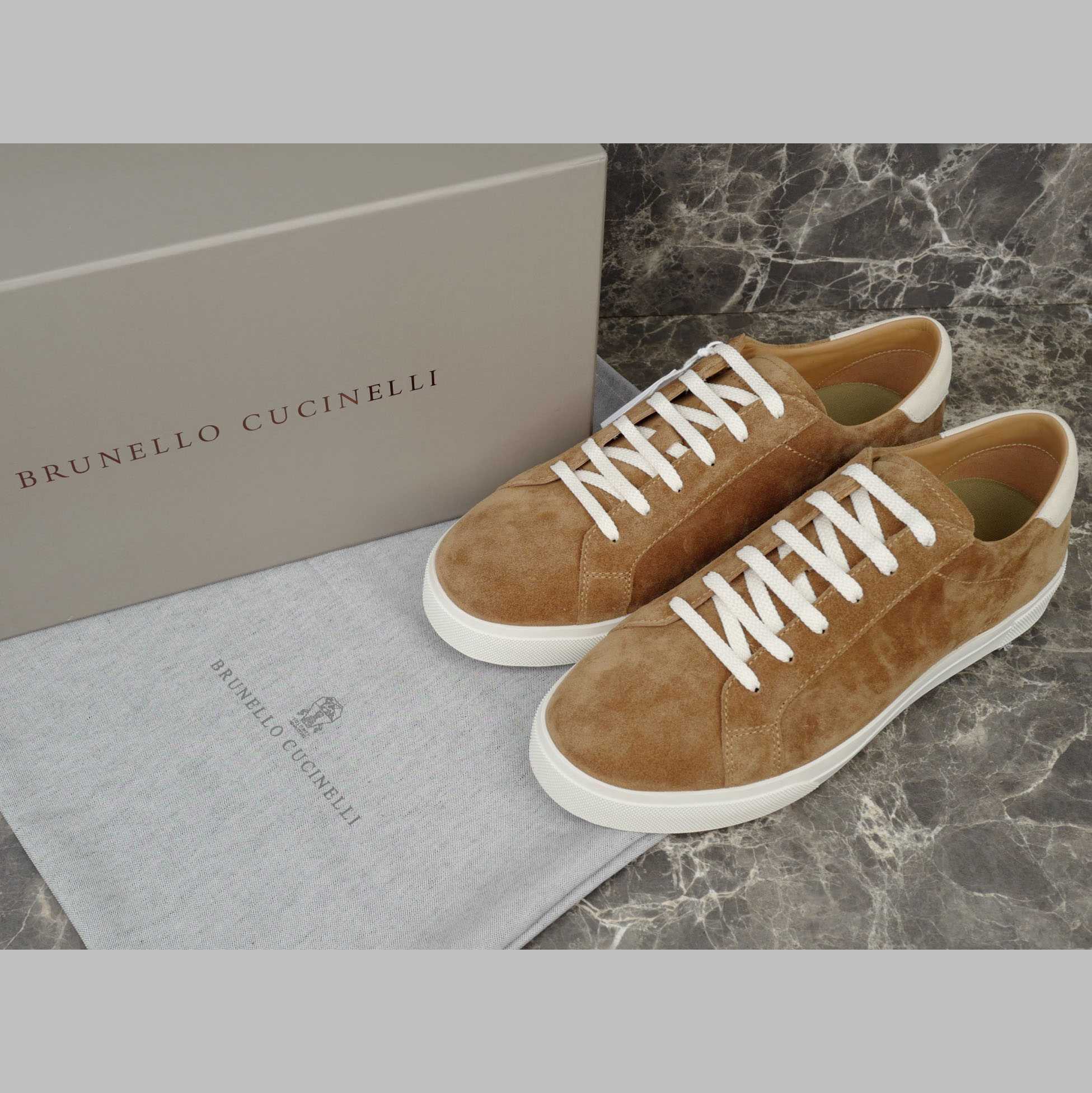 Brunello Cucinelli Suede Sneakers - DopestKickz