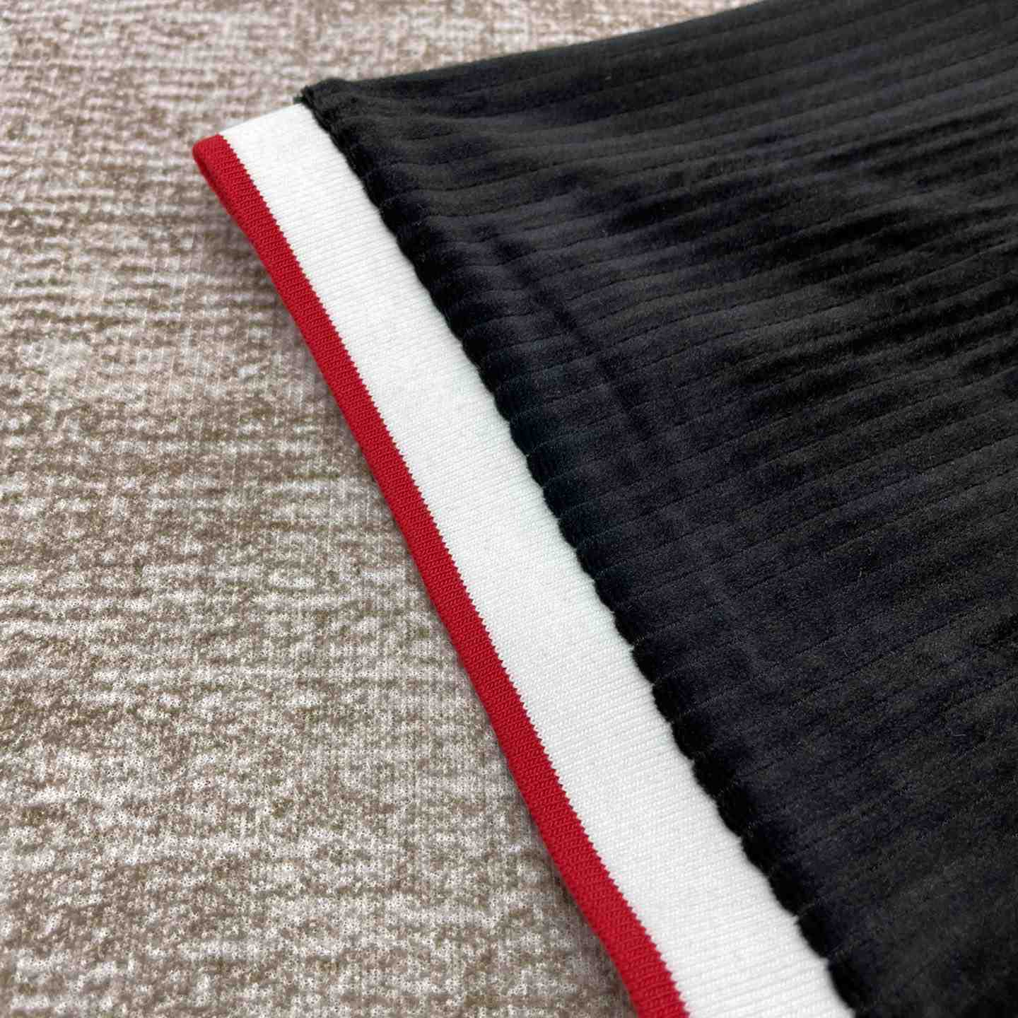 Casablanca Rib Velour Polo Shirt   c878 - DopestKickz