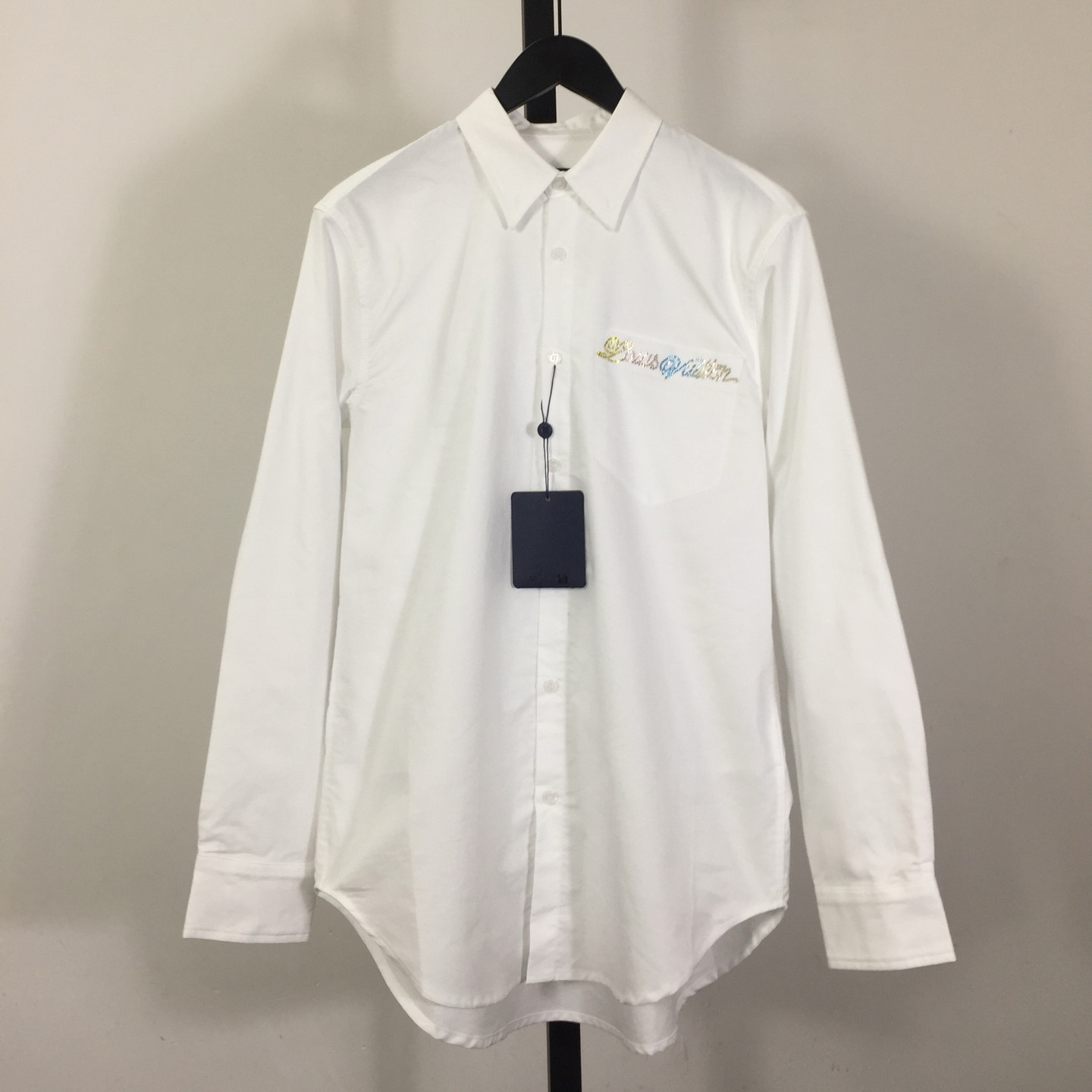 Louis Vuitton Embellished Long-Sleeved Cotton Shirt  1AGTQ5  - DopestKickz
