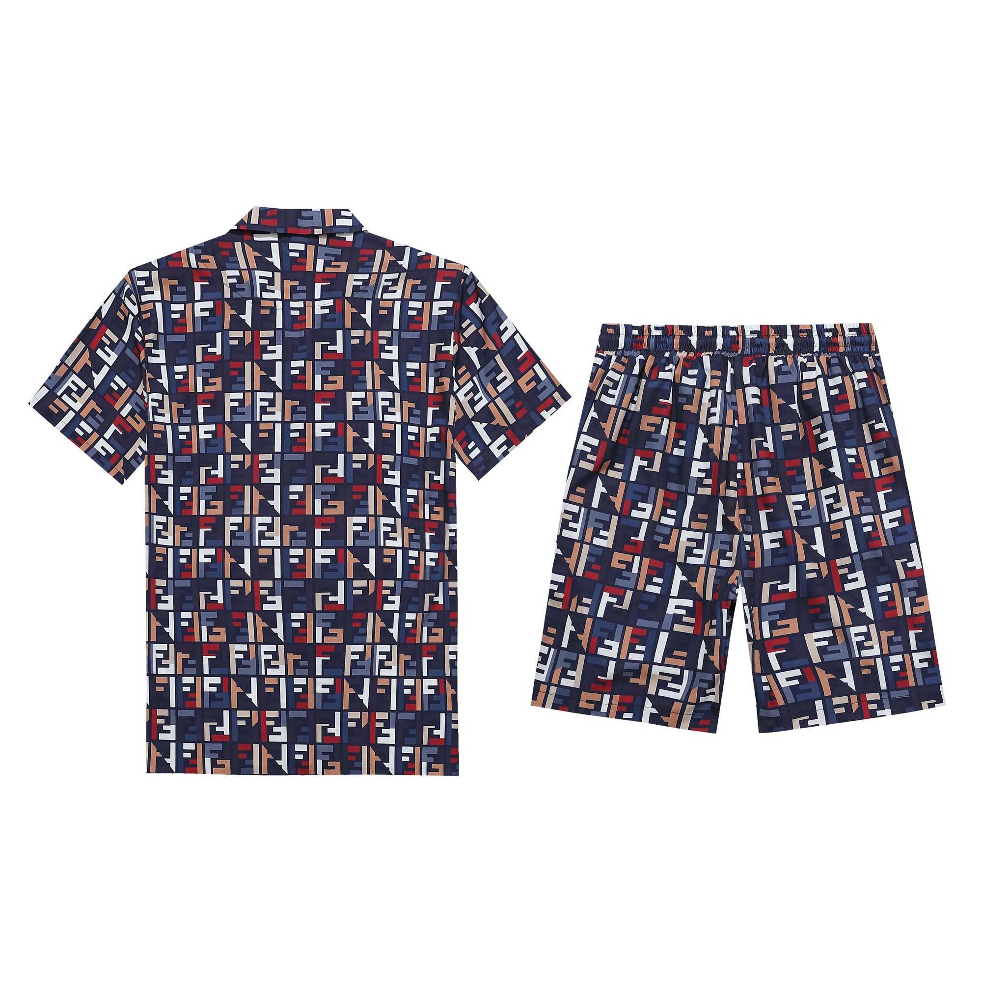 Fendi Silk Shirt And Short - DopestKickz