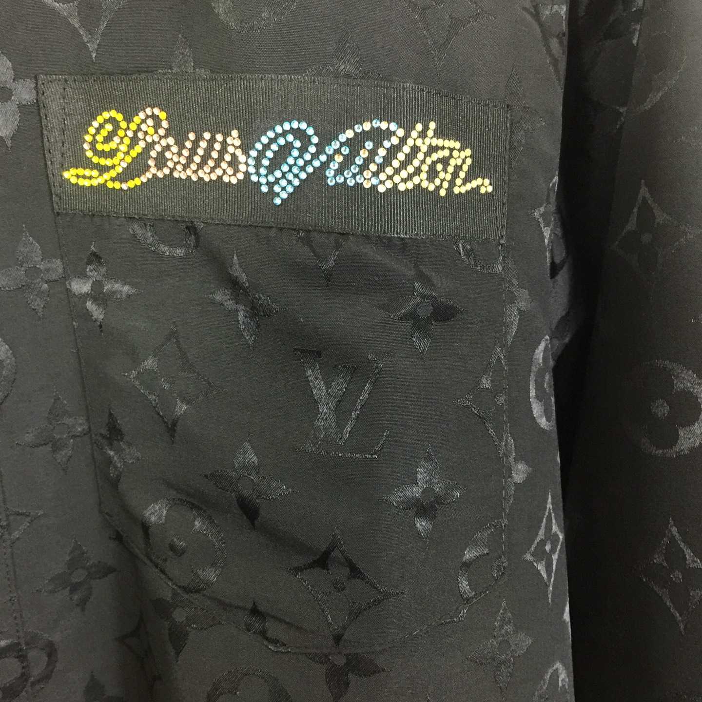 Louis Vuitton Monogram Moire Jacquard Silk Overshirt  1AGTGQ - DopestKickz