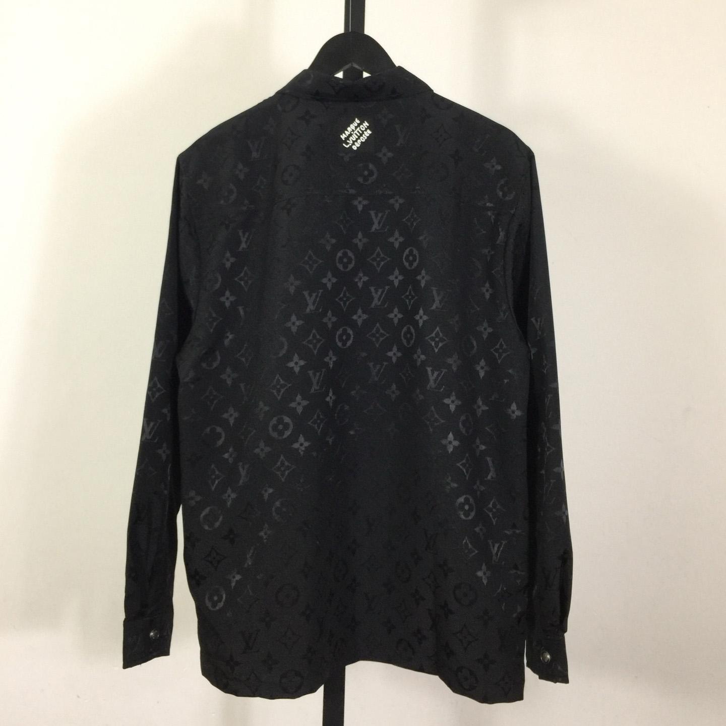 Louis Vuitton Monogram Moire Jacquard Silk Overshirt  1AGTGQ - DopestKickz