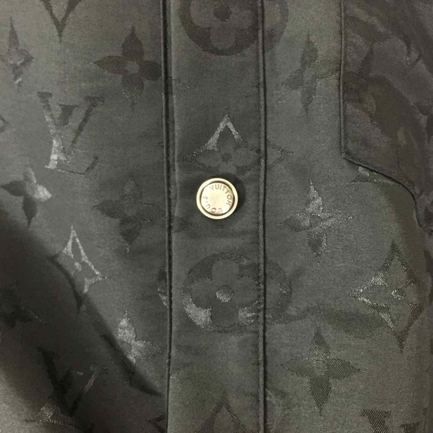 Louis Vuitton Monogram Moire Jacquard Silk Overshirt  1AGTGQ - DopestKickz