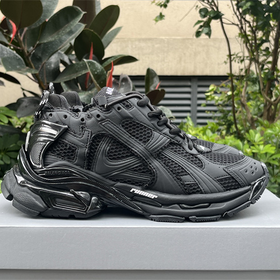 Balenciaga Runner Sneaker In Matte Black - DopestKickz