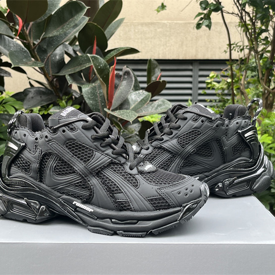 Balenciaga Runner Sneaker In Matte Black - DopestKickz