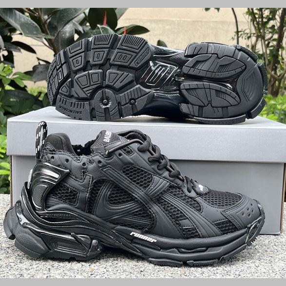 Balenciaga Runner Sneaker In Matte Black - DopestKickz