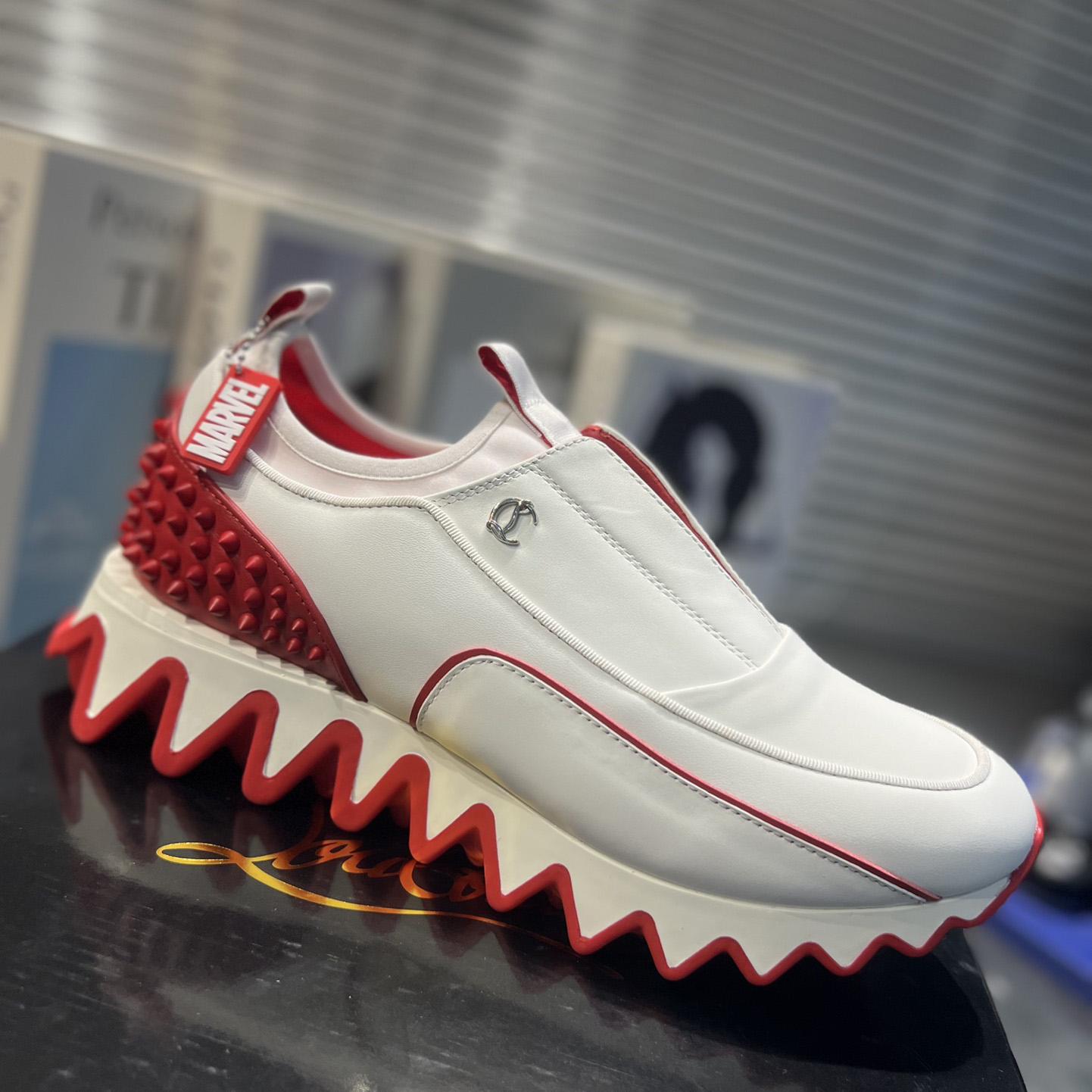 Christian Louboutin Sharkyloub SP Spikes Sneakers  - DopestKickz