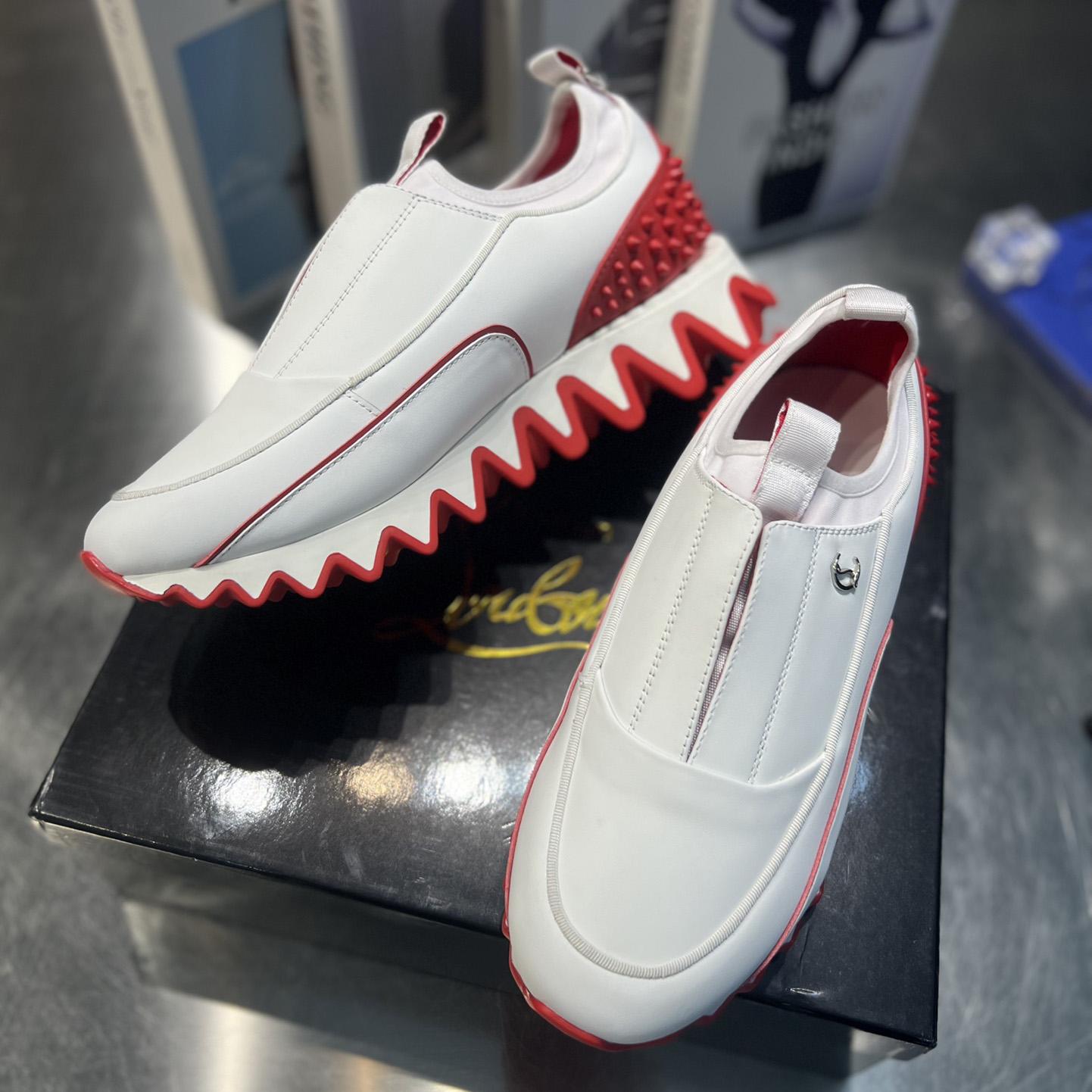 Christian Louboutin Sharkyloub SP Spikes Sneakers  - DopestKickz