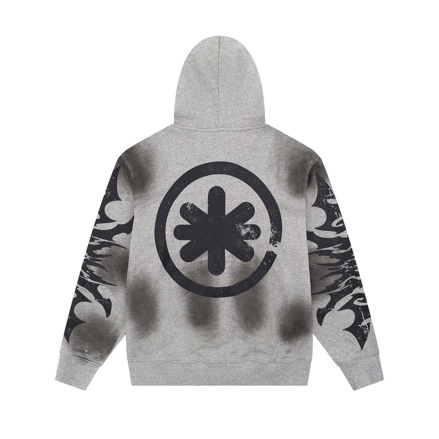 LostShdws Complex Con Exclusive Acid Wash Zip Up Hoodie Grey - DopestKickz