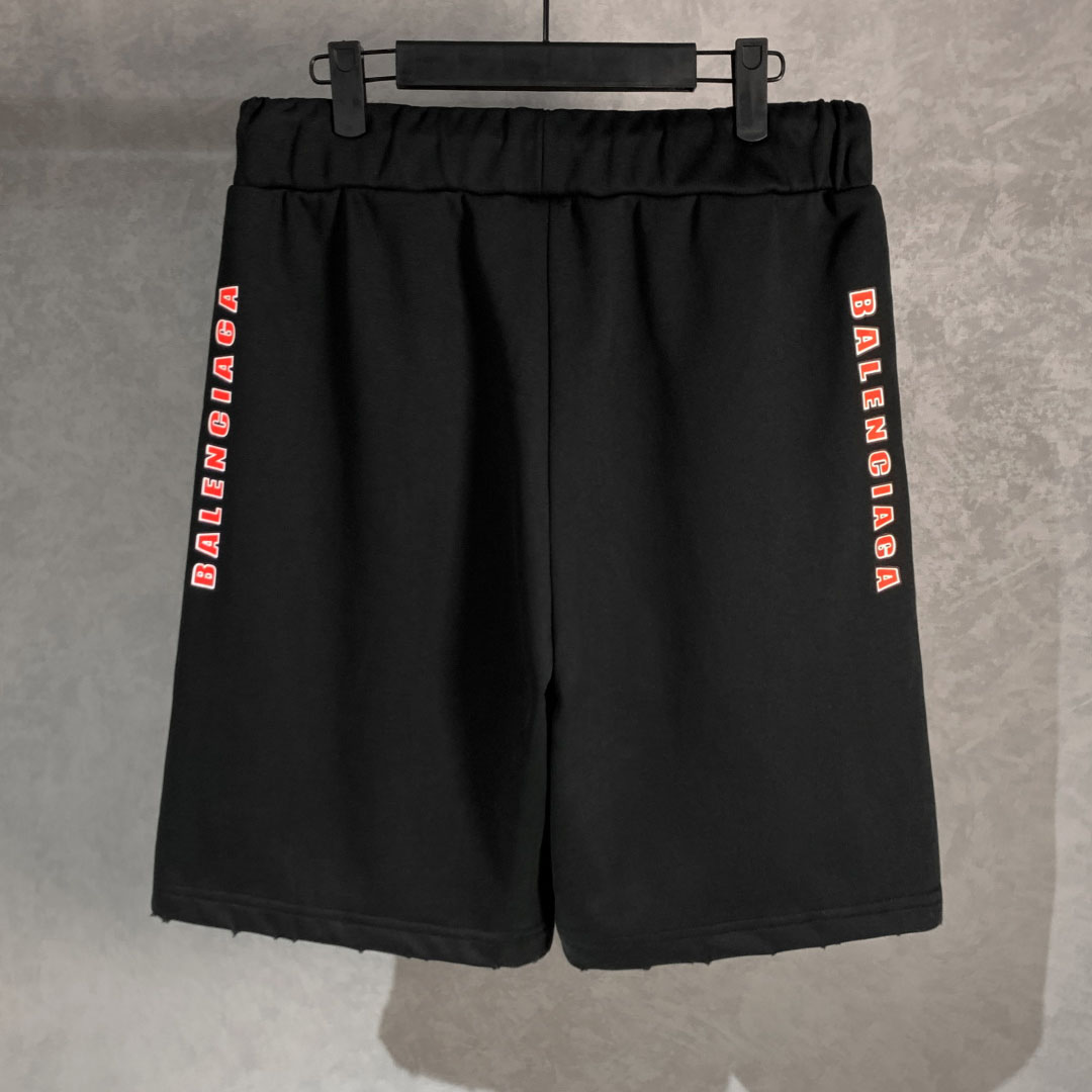 Balenciaga Cotton Logo Shorts - DopestKickz
